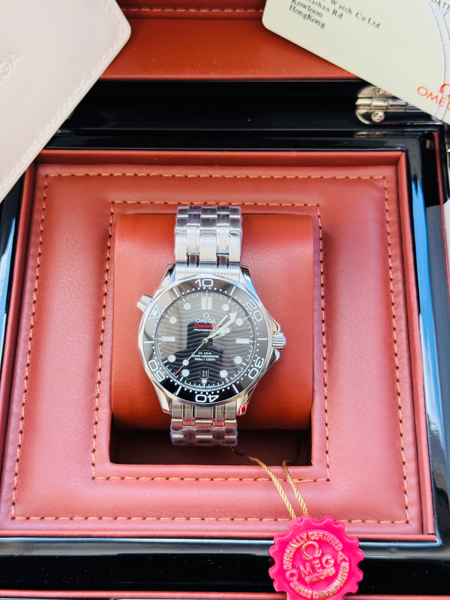 HERMOSO RELOJ AUTOMÁTICO OMEGA SEAMASTER ELEGANTE Y CASUAL!!!