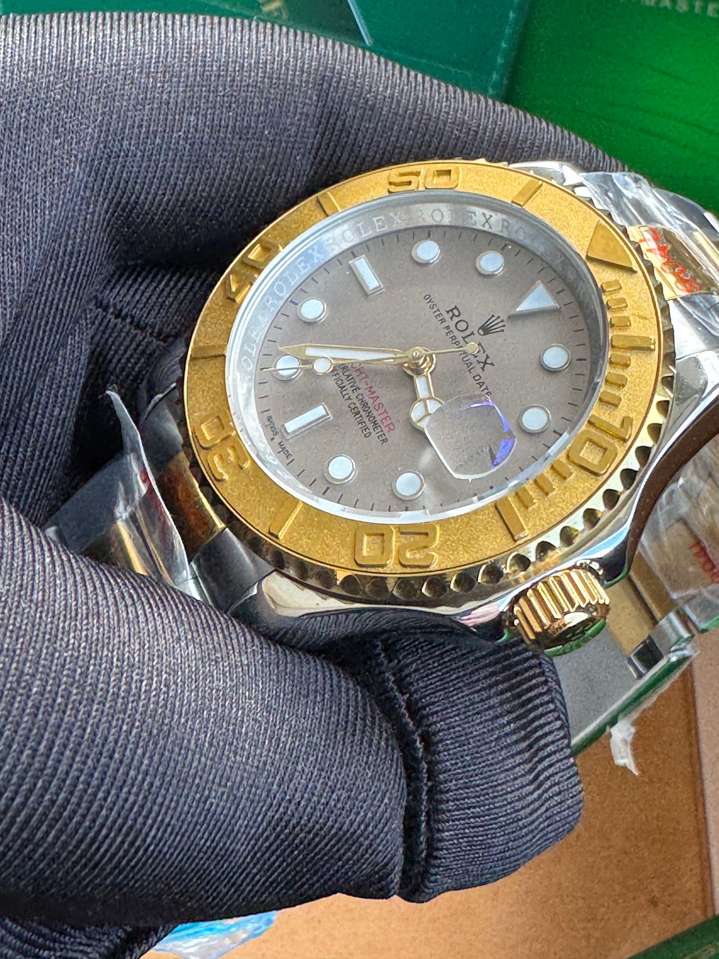 HERMOSO DISEÑO RELOJ AUTOMÁTICO MECÁNICO YACHT MASTER OYSTER PERPETUAL DATE