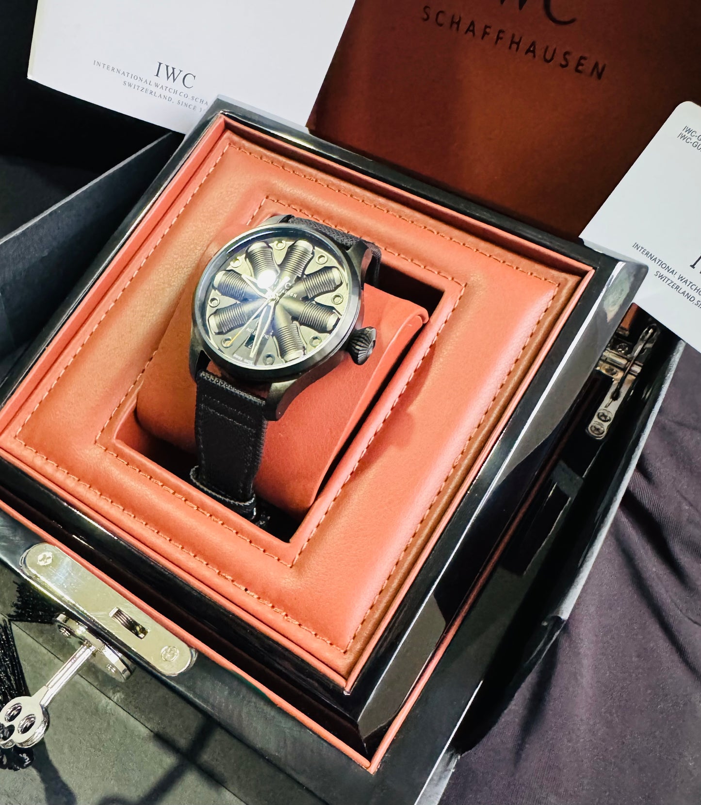IMPRESIONANTE RELOJ MECÁNICO AUTOMÁTICO TOP GUN IWC UNITED STATE NAVY- FIGTHER SCHOOL!!! GRAN CALIDAD