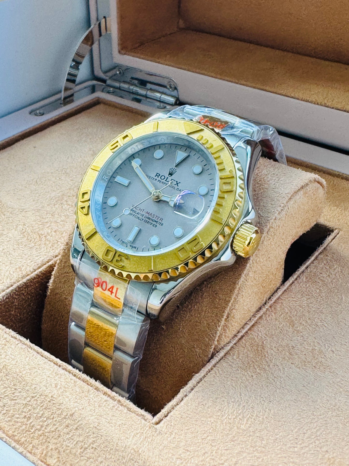 HERMOSO DISEÑO RELOJ AUTOMÁTICO MECÁNICO YACHT MASTER OYSTER PERPETUAL DATE