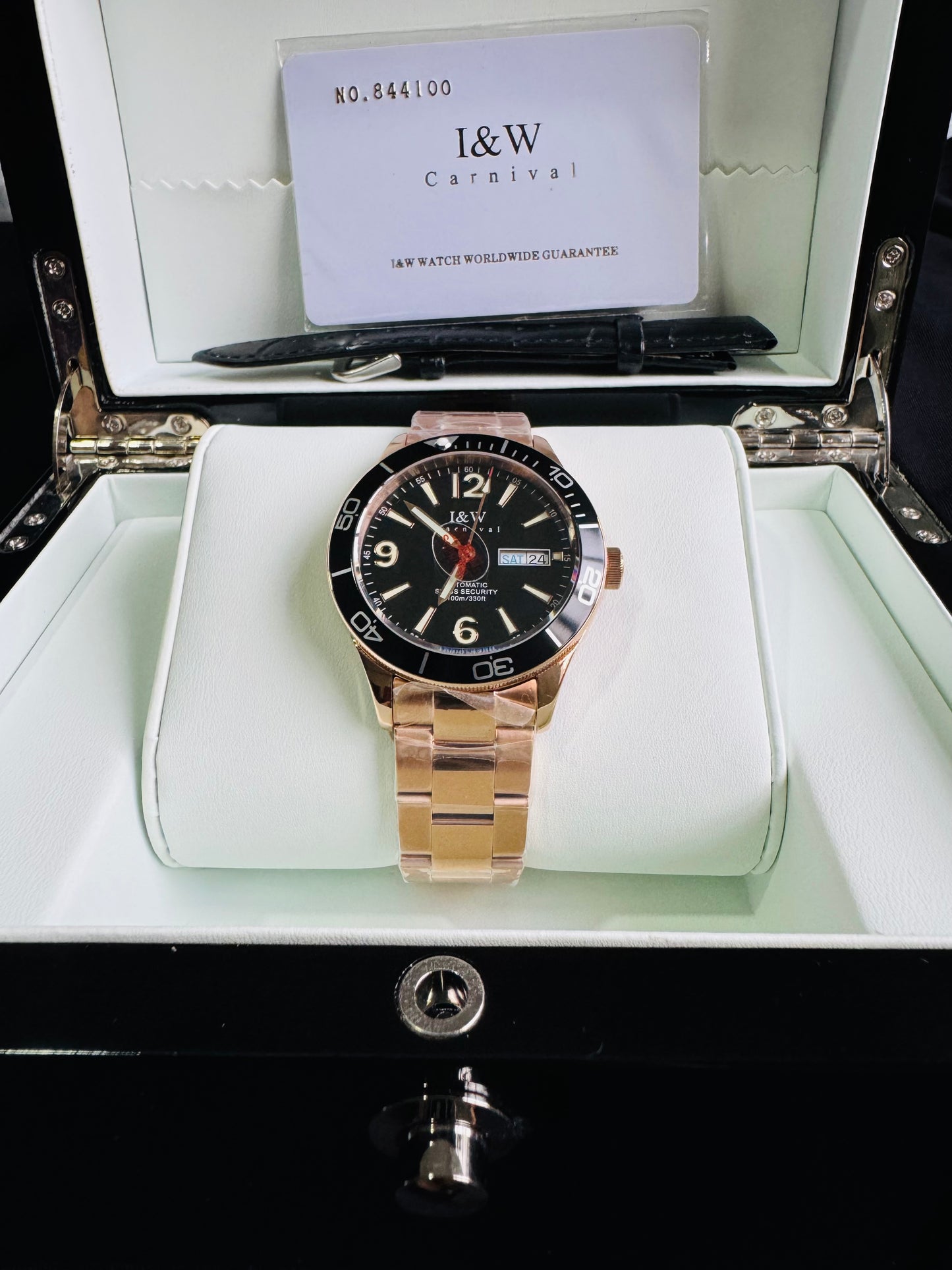 ESPECTACULAR RELOJ AUTOMÁTICO MECÁNICO PARA BUCEO 100 M.-CRISTAL ZAFIRO-LUMINOSO-ALTA CALIDAD-SHARK SERIES DIVING WATCH