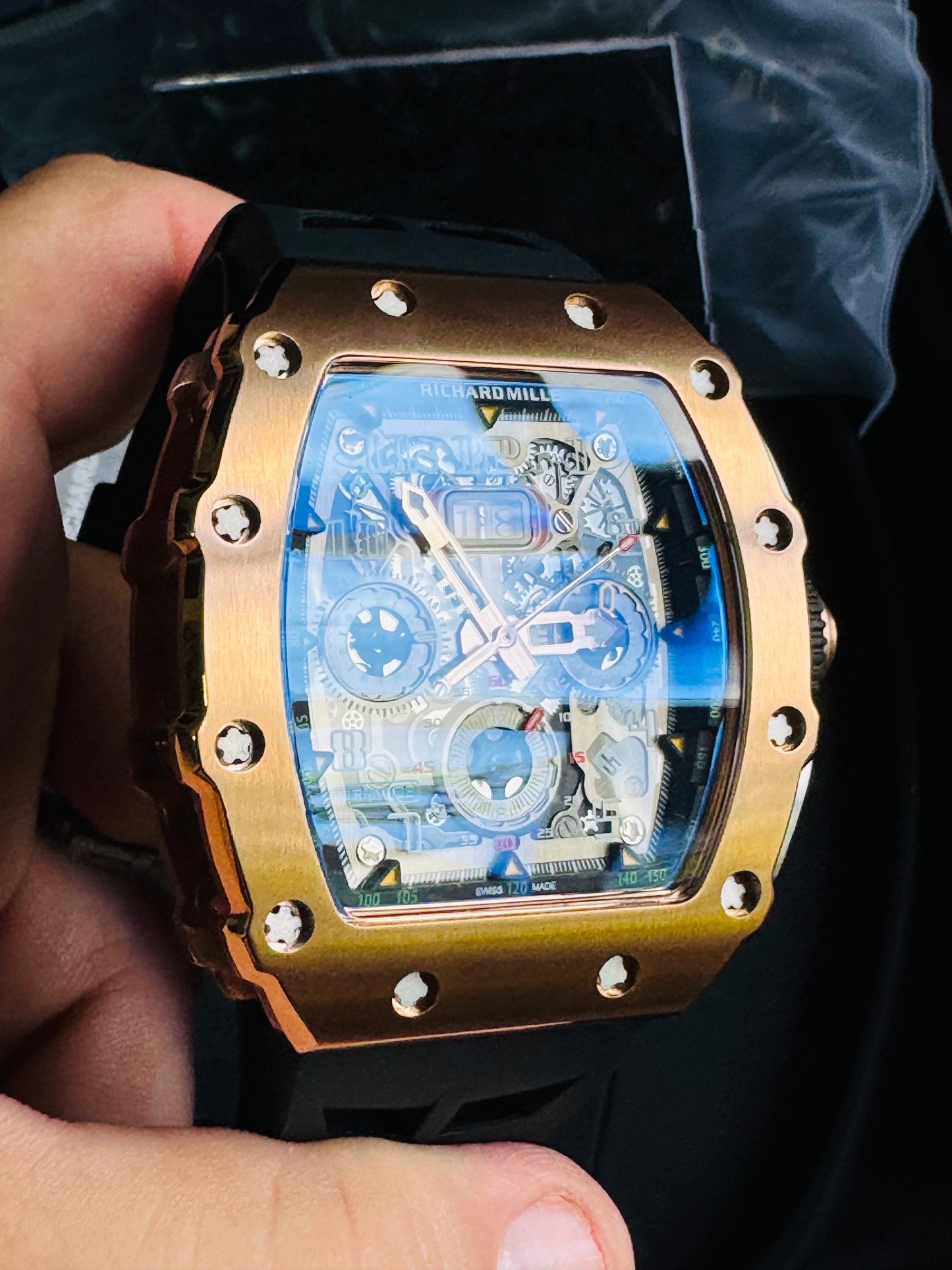 IMPRESIONANTE RELOJ RICHARD MILLE!!! AUTOMÁTICO MECÁNICO-68 JOYAS💎-FECHADOR-LUMINOSO-MULTIFUNCIONAL-ETC! ETC ETC!!!