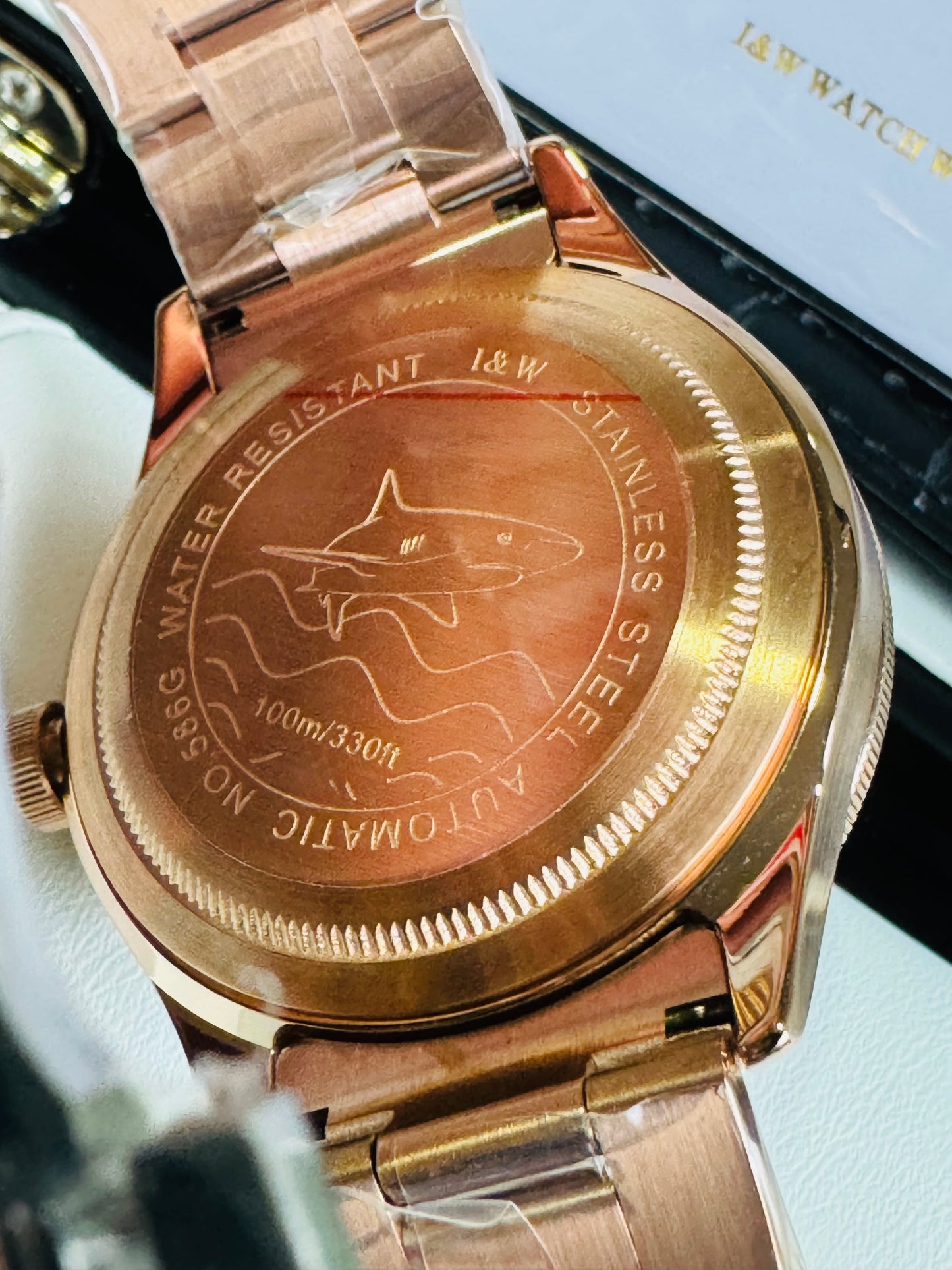 ESPECTACULAR RELOJ AUTOMÁTICO MECÁNICO PARA BUCEO 100 M.-CRISTAL ZAFIRO-LUMINOSO-ALTA CALIDAD-SHARK SERIES DIVING WATCH