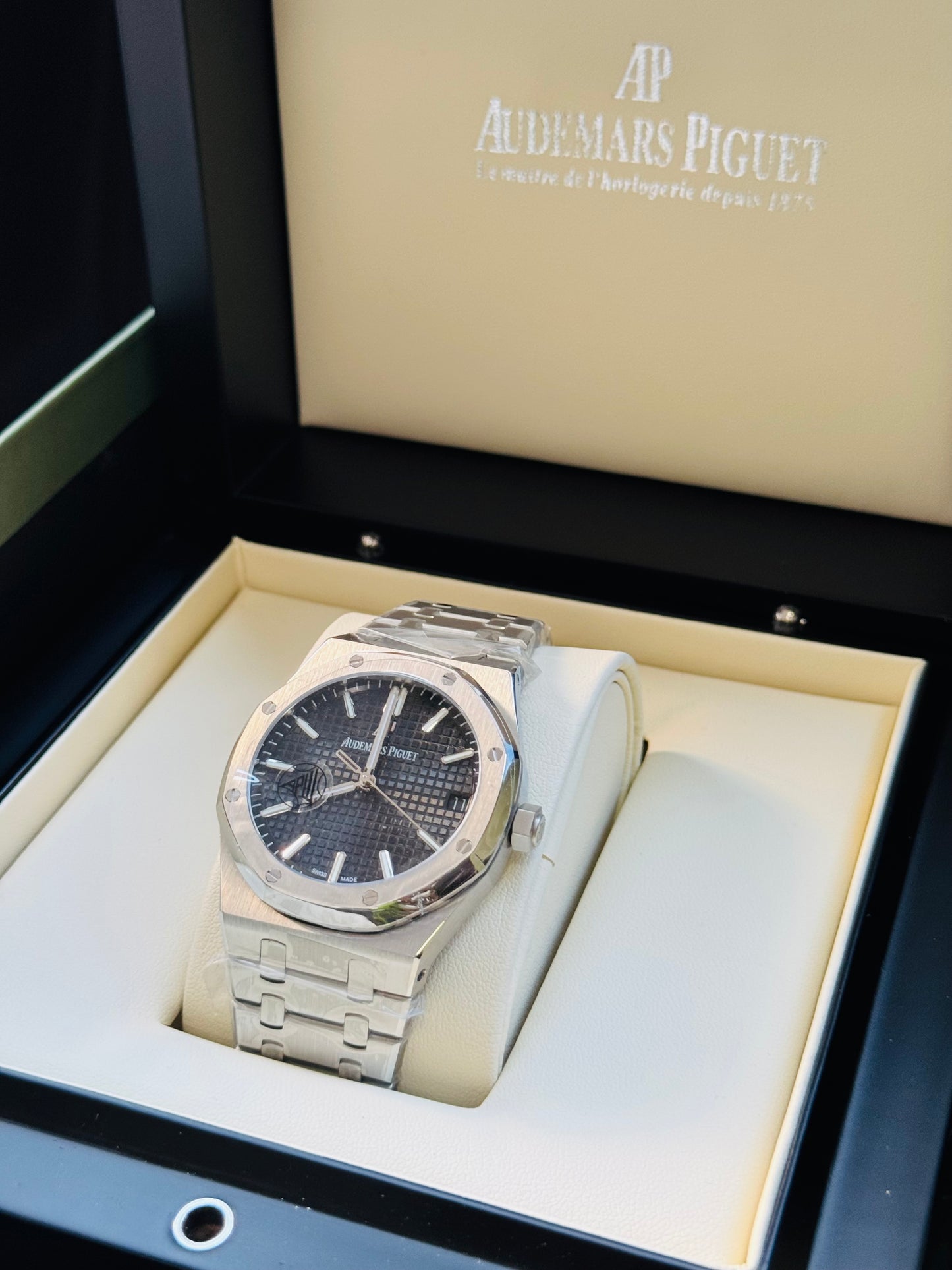 MÁXIMO LUJO IMPONENTE RELOJ AUTOMÁTICO AUDEMARS PIGUET ROYAL OAK SPECIAL EDITION!