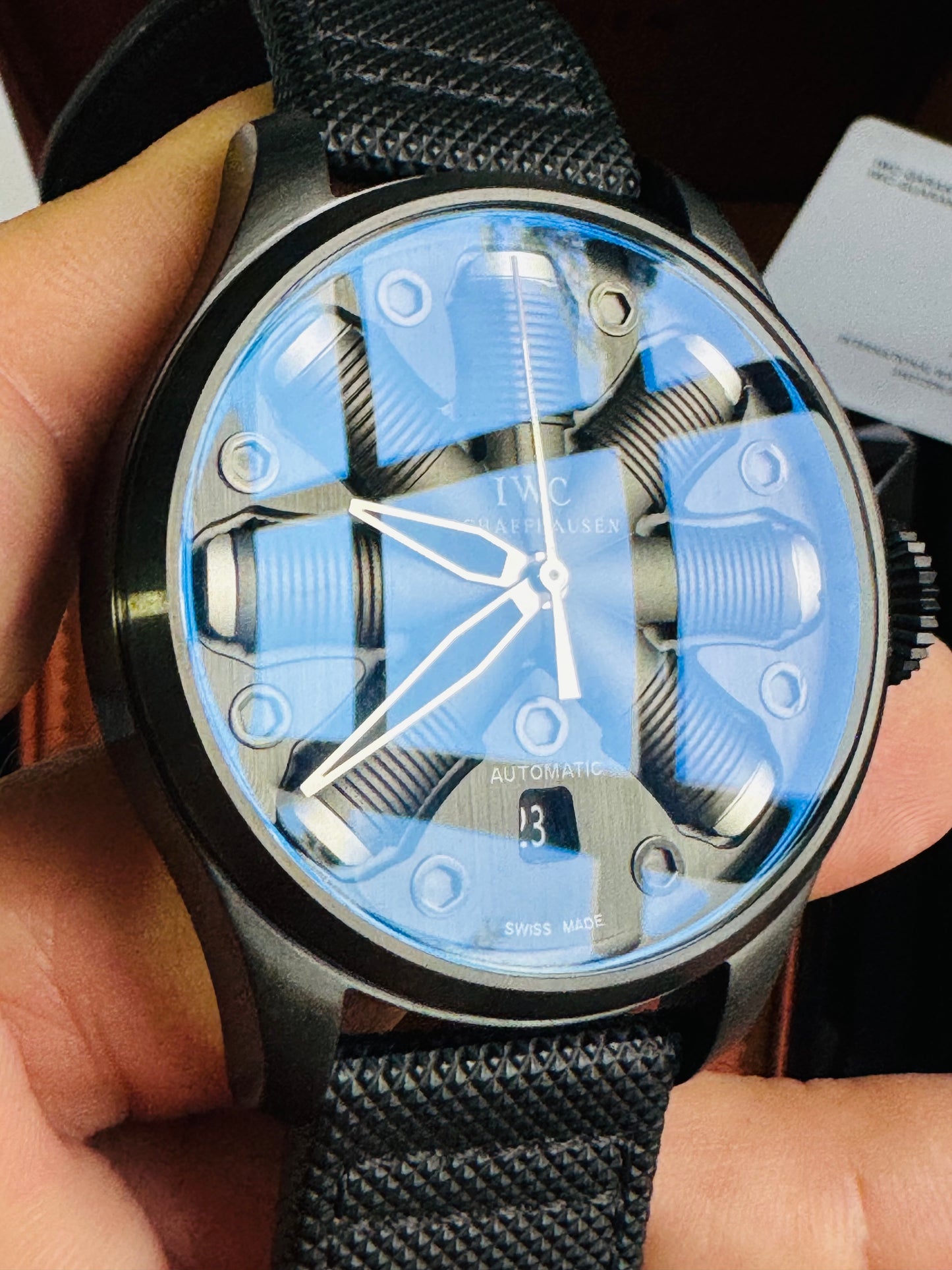 IMPRESIONANTE RELOJ MECÁNICO AUTOMÁTICO TOP GUN IWC UNITED STATE NAVY- FIGTHER SCHOOL!!! GRAN CALIDAD