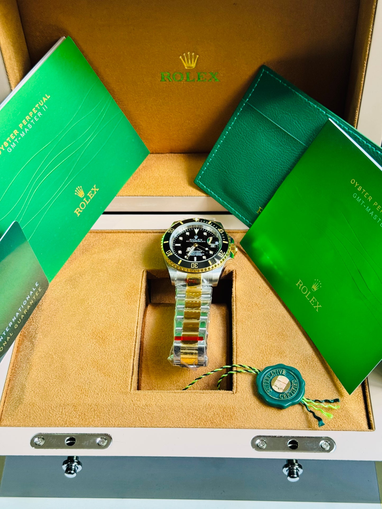 ATEMPORAL ROLEX OYSTER PERPETUAL DATE- CALIDAD Y DISTINCIÓN- FECHADOR - LUMINOSO- CRISTAL ZAFIRO- JOYAS 💎 ETC