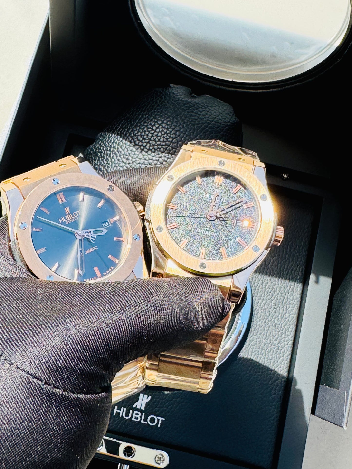 MÁXIMO LUJO! EXCLUSIVO HUBLOT AUTOMÁTICO CARATULA TIPO DIAMANTE 💎 Y LIJA! ELEGANCIA TOTAL!