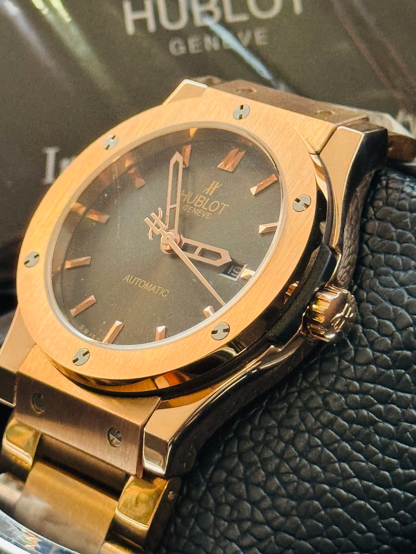 HERMOSO RELOJ HUBLOT AUTOMÁTICO MECÁNICO GRAN PRESENCIA