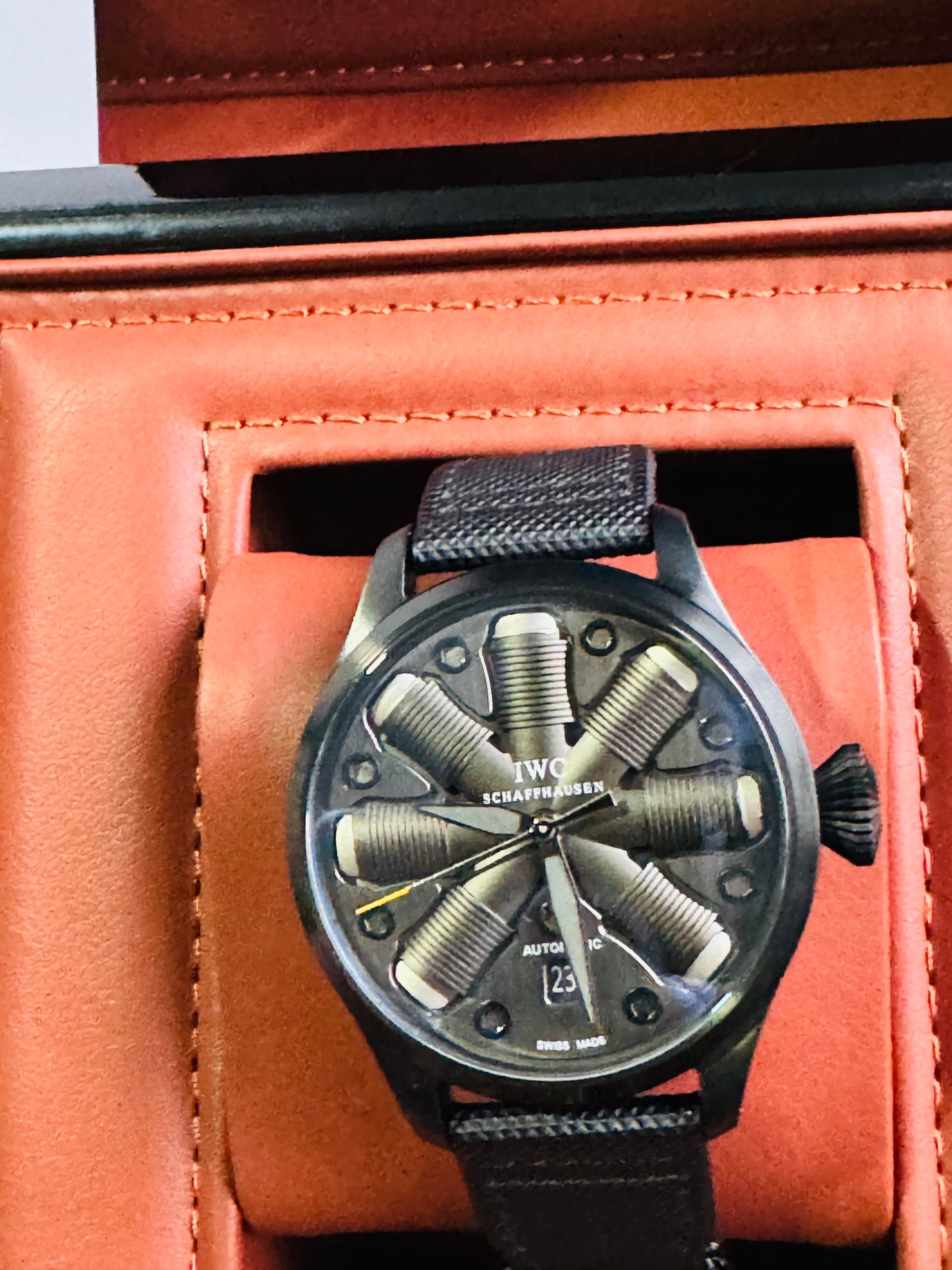 IMPRESIONANTE RELOJ MECÁNICO AUTOMÁTICO TOP GUN IWC UNITED STATE NAVY- FIGTHER SCHOOL!!! GRAN CALIDAD