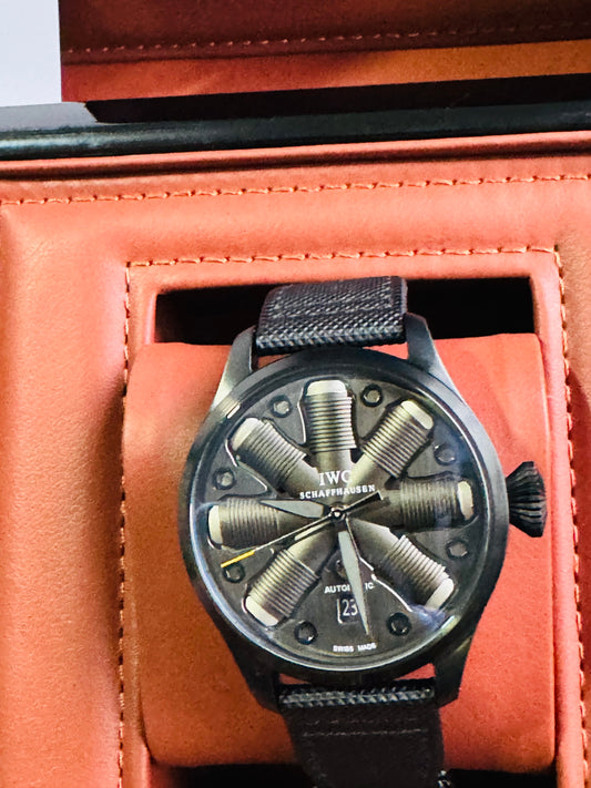 IMPRESIONANTE RELOJ MECÁNICO AUTOMÁTICO TOP GUN IWC UNITED STATE NAVY- FIGTHER SCHOOL!!! GRAN CALIDAD