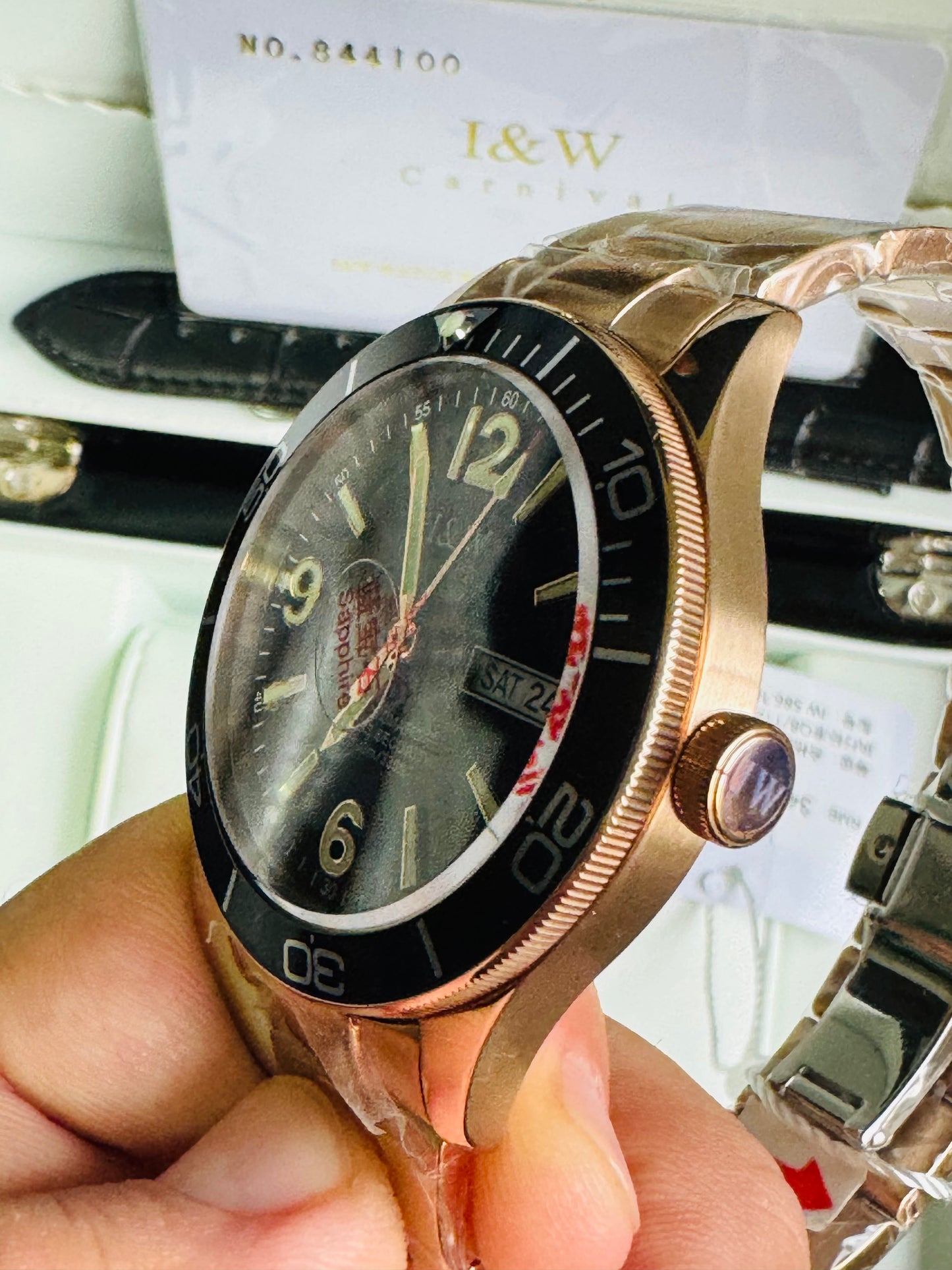 ESPECTACULAR RELOJ AUTOMÁTICO MECÁNICO PARA BUCEO 100 M.-CRISTAL ZAFIRO-LUMINOSO-ALTA CALIDAD-SHARK SERIES DIVING WATCH