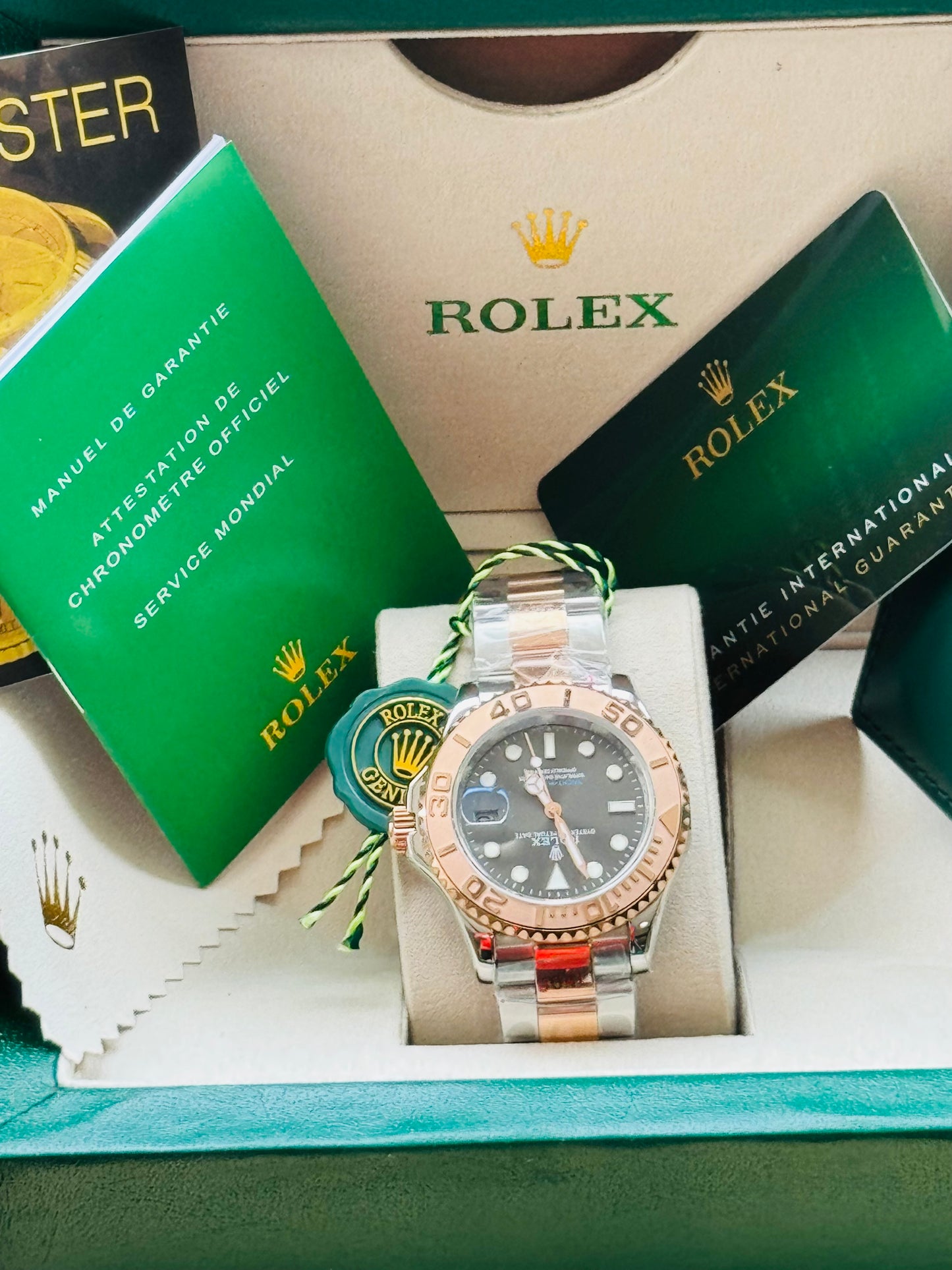 HERMOSO RELOJ AUTOMÁTICO YACHT MASTER -MÁXIMA CALIDAD!