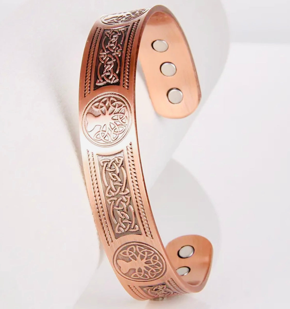 Hermoso Brazalete Magnético 🧲 Árbol de la Vida Cuide su Salud Cobre Alta Calidad a Hipoalergenico. Ideal para Regalo 🎁