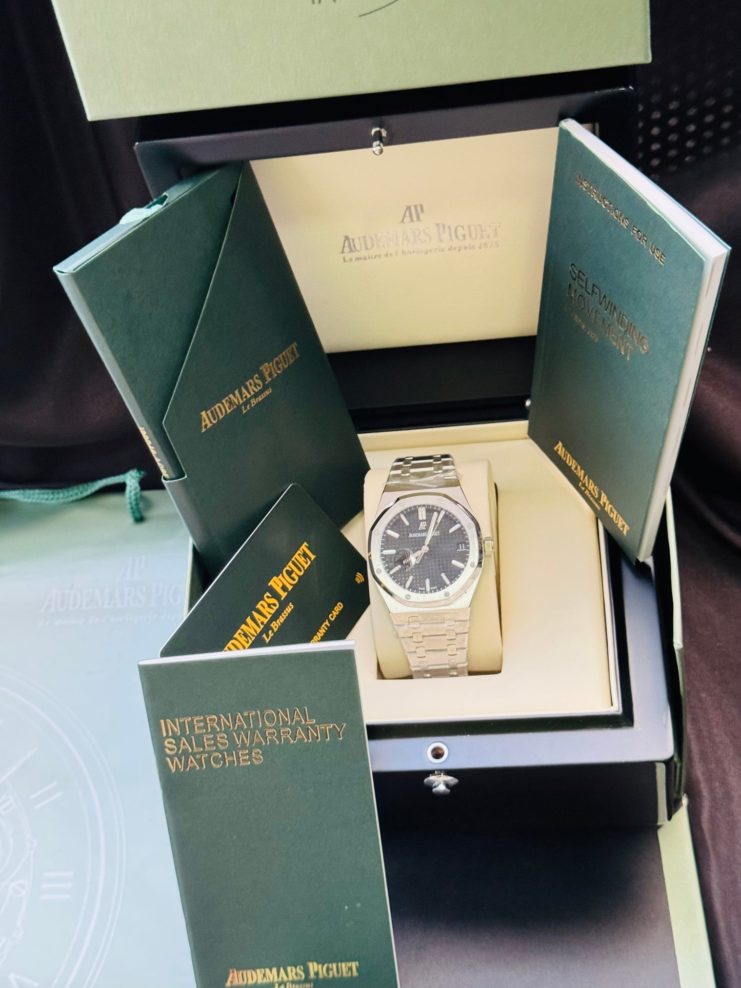MÁXIMO LUJO IMPONENTE RELOJ AUTOMÁTICO AUDEMARS PIGUET ROYAL OAK SPECIAL EDITION!