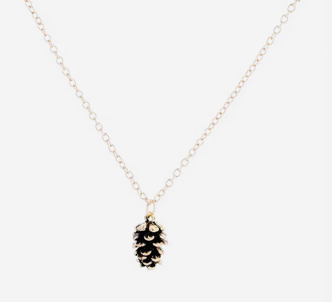 Bonito Pendiente de Aleación Chapado en Oro 18k. Hipoalergenico Disponible en Plateado y Dorado! Motivo Hermosa Semilla de Pino 🌲
