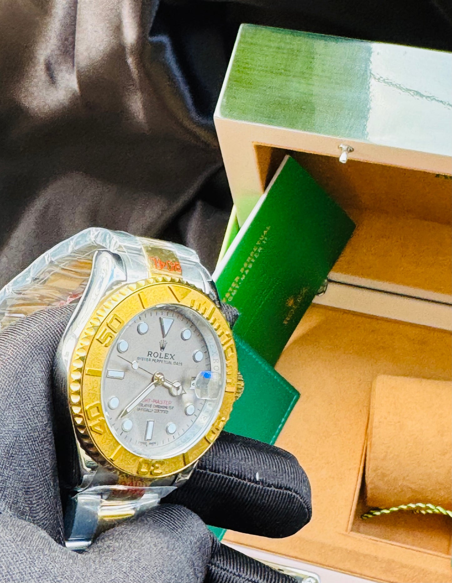 HERMOSO DISEÑO RELOJ AUTOMÁTICO MECÁNICO YACHT MASTER OYSTER PERPETUAL DATE