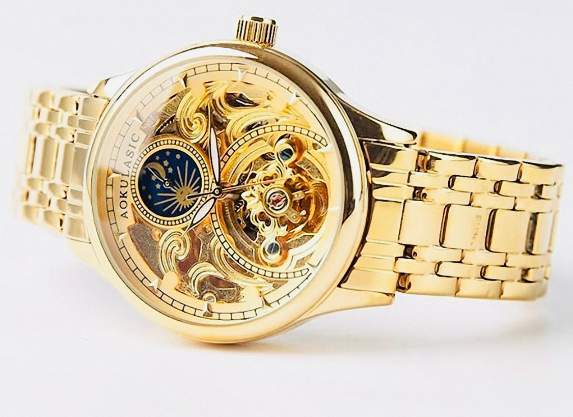 Hermoso Reloj Automático Mecánico Tourbillon Fase Lunar 💯% Original 
información por WhatsApp 99 81 92 84 65
Nota: No se hacen Envíos 🚚 
Ventas solo en Cancún 
Nuestro Lema: No somos Números!
Atencion: Personalizada