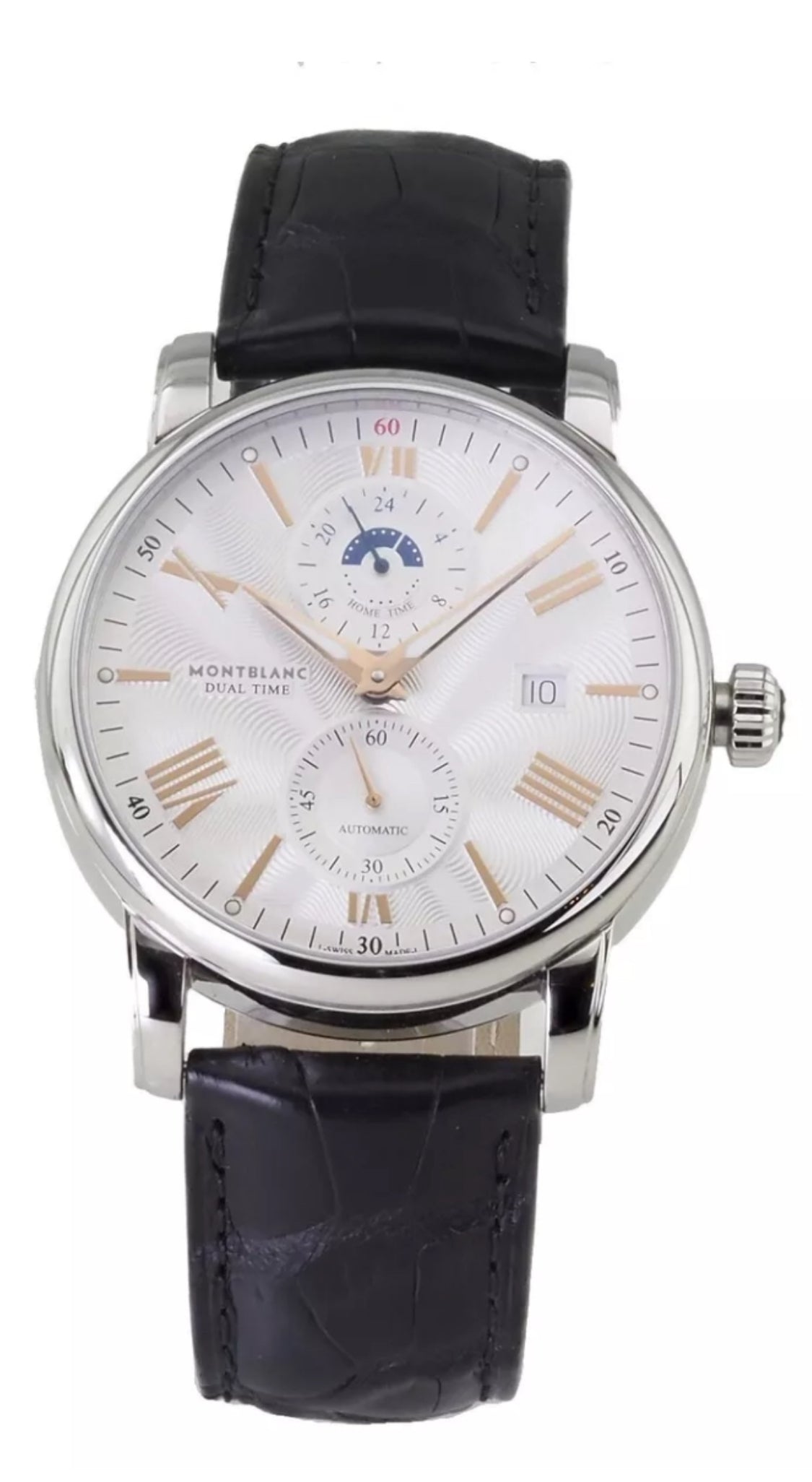 💯% ORIGINAL HERMOSO Y ELEGANTE MONTBLANC AUTOMÁTICO CRONÓGRAFO-FECHADOR-MÚLTIPLES COMPLICACIONES 43 JOYAS 💎!!!