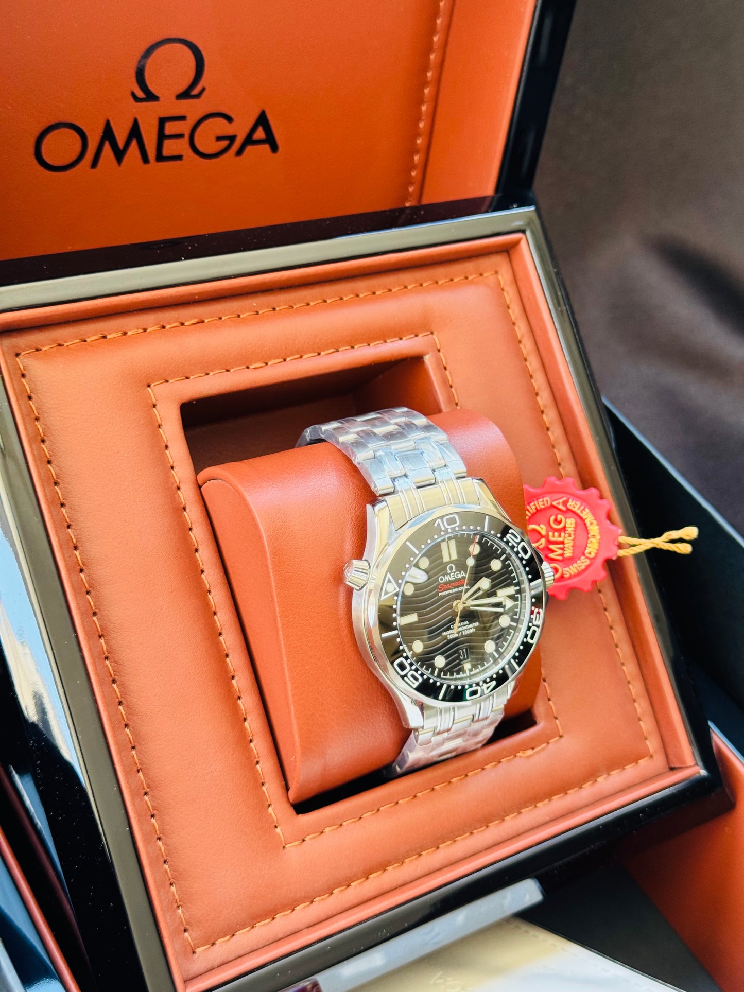 HERMOSO RELOJ AUTOMÁTICO OMEGA SEAMASTER ELEGANTE Y CASUAL!!!