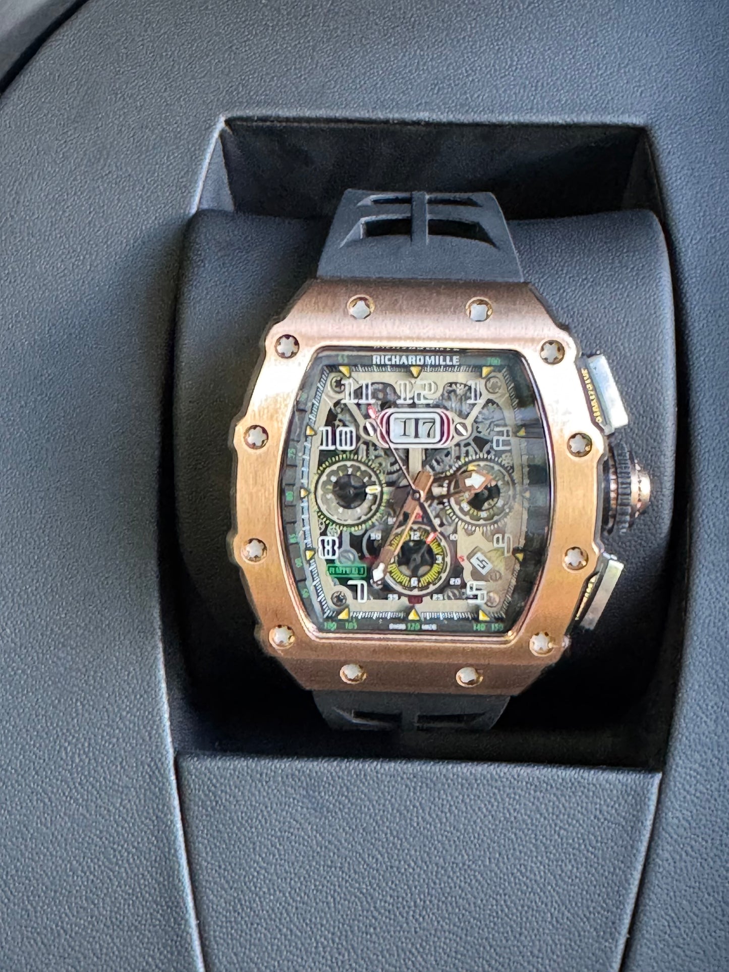 IMPRESIONANTE RELOJ RICHARD MILLE!!! AUTOMÁTICO MECÁNICO-68 JOYAS💎-FECHADOR-LUMINOSO-MULTIFUNCIONAL-ETC! ETC ETC!!!