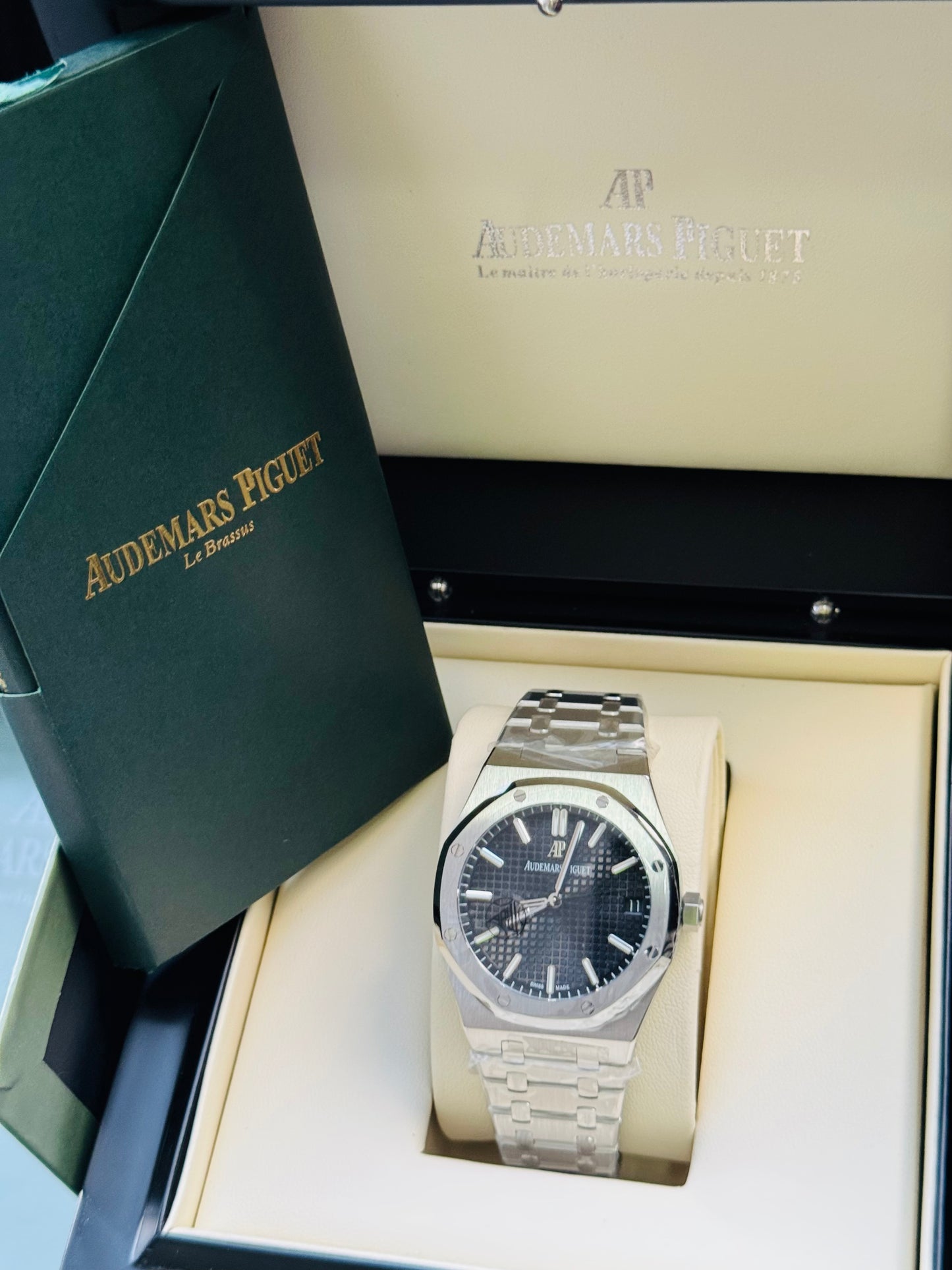 MÁXIMO LUJO IMPONENTE RELOJ AUTOMÁTICO AUDEMARS PIGUET ROYAL OAK SPECIAL EDITION!