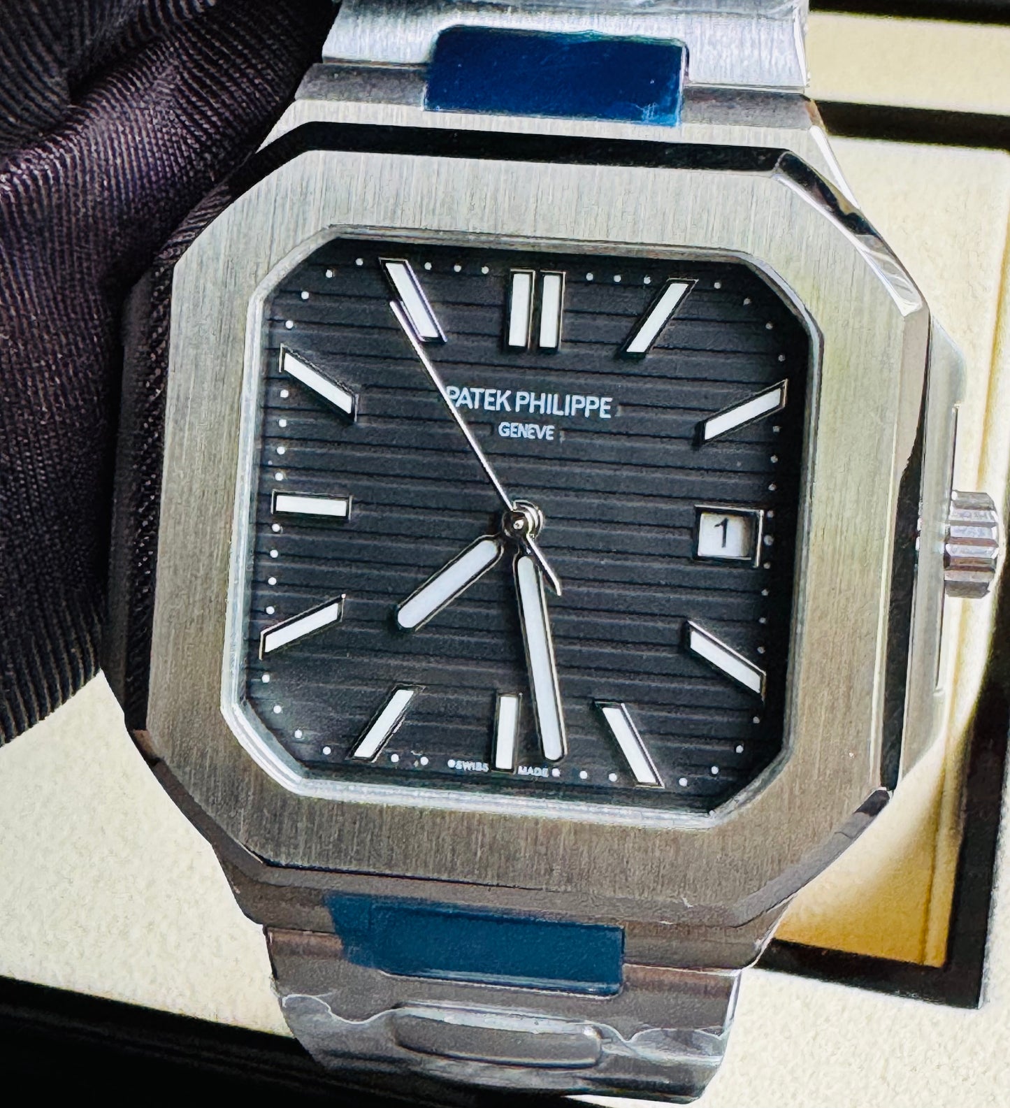 EXCLUSIVO RELOJ PATEK PHILIPPE AUTOMÁTICO- FECHADOR- JOYAS 💎- CRISTAL ZAFIRO- LUMINOSO- ÚLTIMO Y MÁS NUEVO DISEÑO!!!