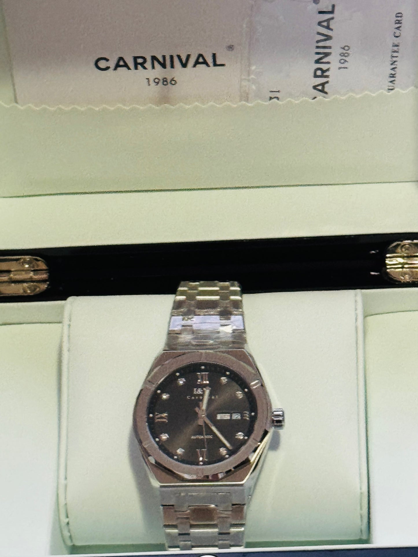 IMPRESIONANTE RELOJ AUTOMÁTICO MECÁNICO I & W CARNIVAL 💯% ORIGINAL