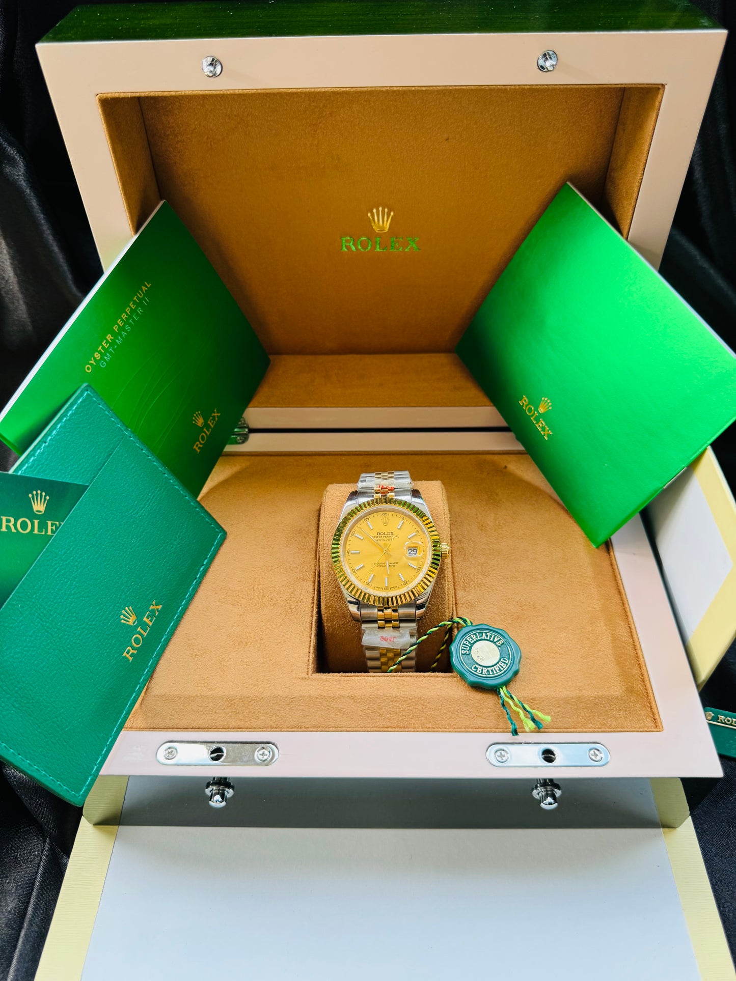 ELEGANTE RELOJ AUTOMÁTICO DATE JUST-OYSTER PERPETUAL ATEMPORAL