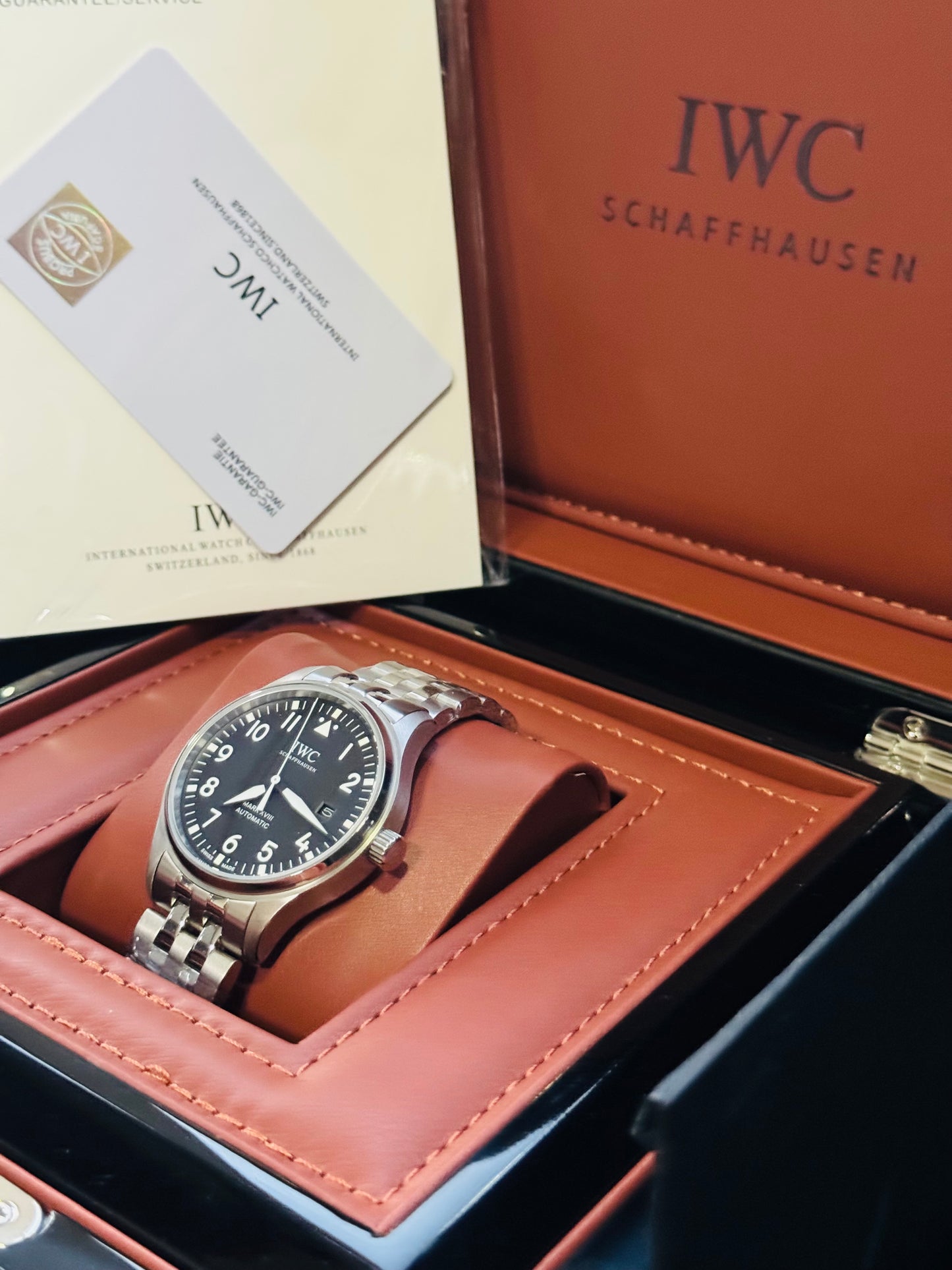 ELEGANTE Y EXCLUSIVO RELOJ AUTOMÁTICO IWC PILOTS WATCH