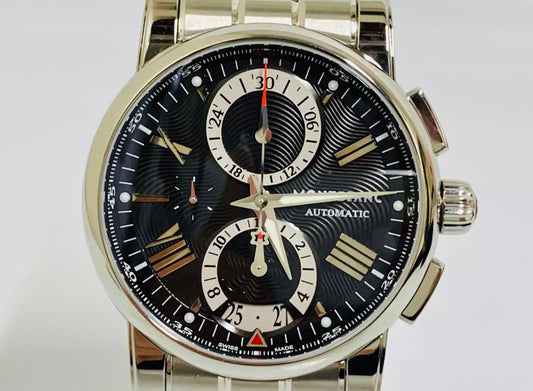 RELOJ MONT BLANC

-MEISTERSTUCK

AUTOMÁTICO MECÁNICO

CRISTAL ZAFIRO-

25 JOYAS

MÚLTIPLES COMPLICACIONES -

FECHADOR -

CRONÓMETRO -

CRONOGAFO-

FECHADOR-

CALENDARIO-

DIA DE LA SEMANA-

ETC -100%

ORIGINAL CAJA PAPELES