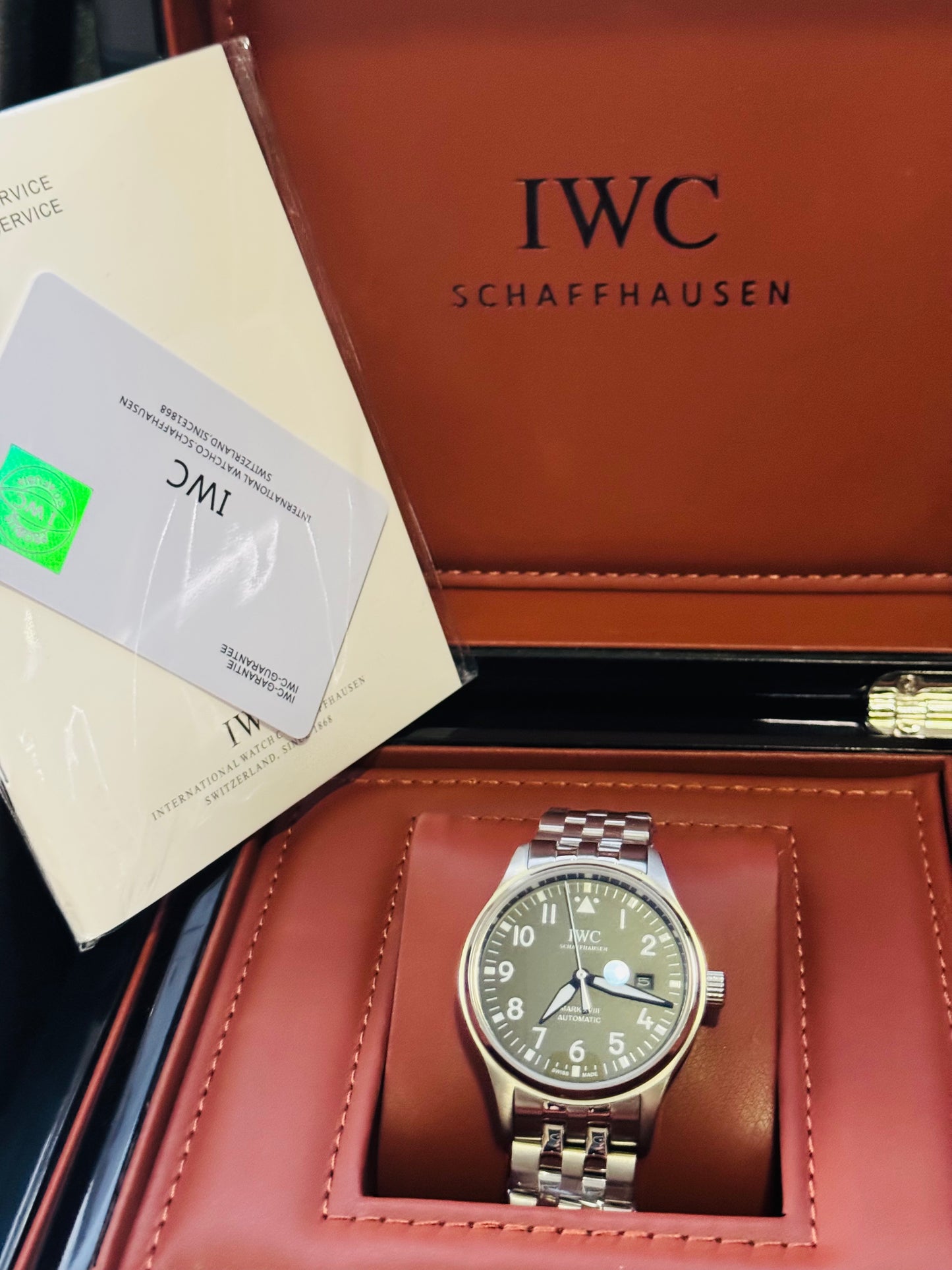 ELEGANTE Y EXCLUSIVO RELOJ AUTOMÁTICO IWC PILOTS WATCH