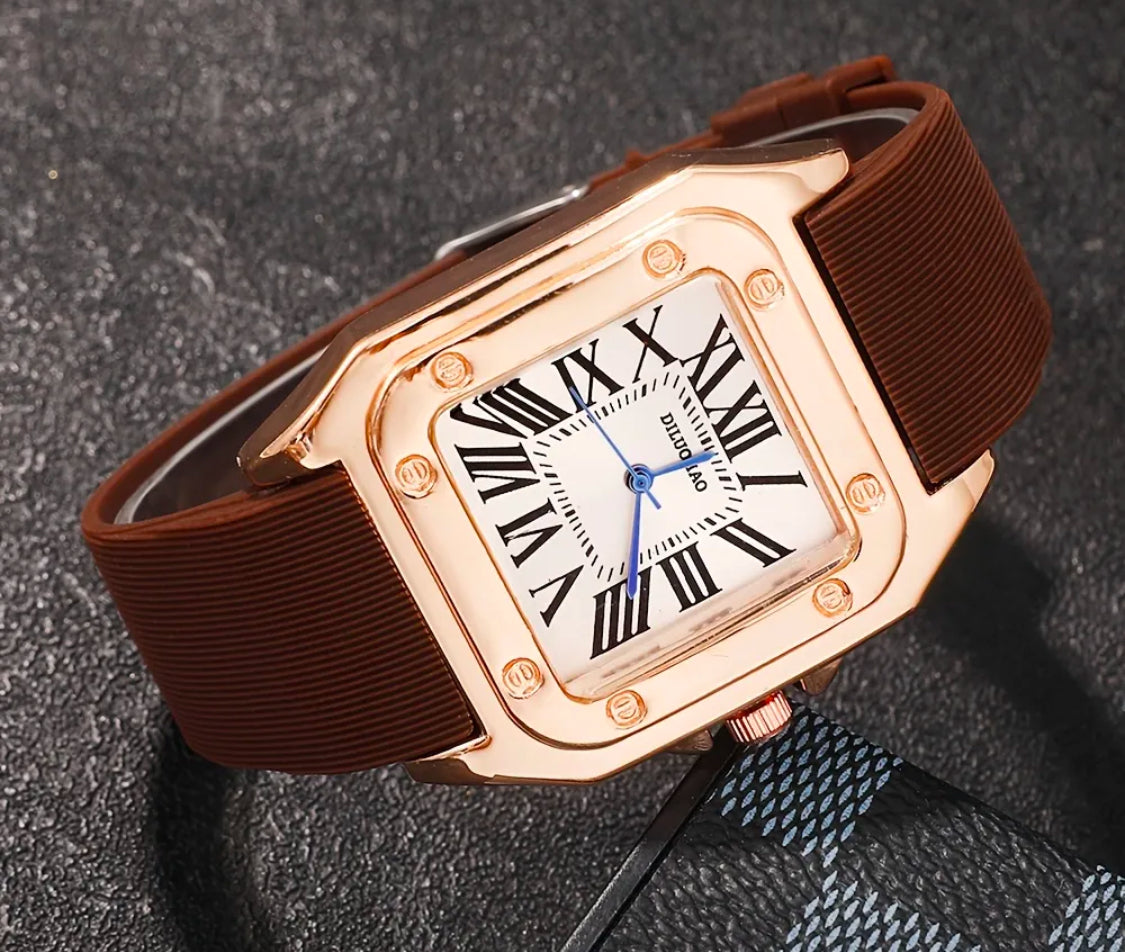 Reloj Sencillo de Cuarzo Disponible en Dorado y Plateado! Ideal para Regalo 🎁