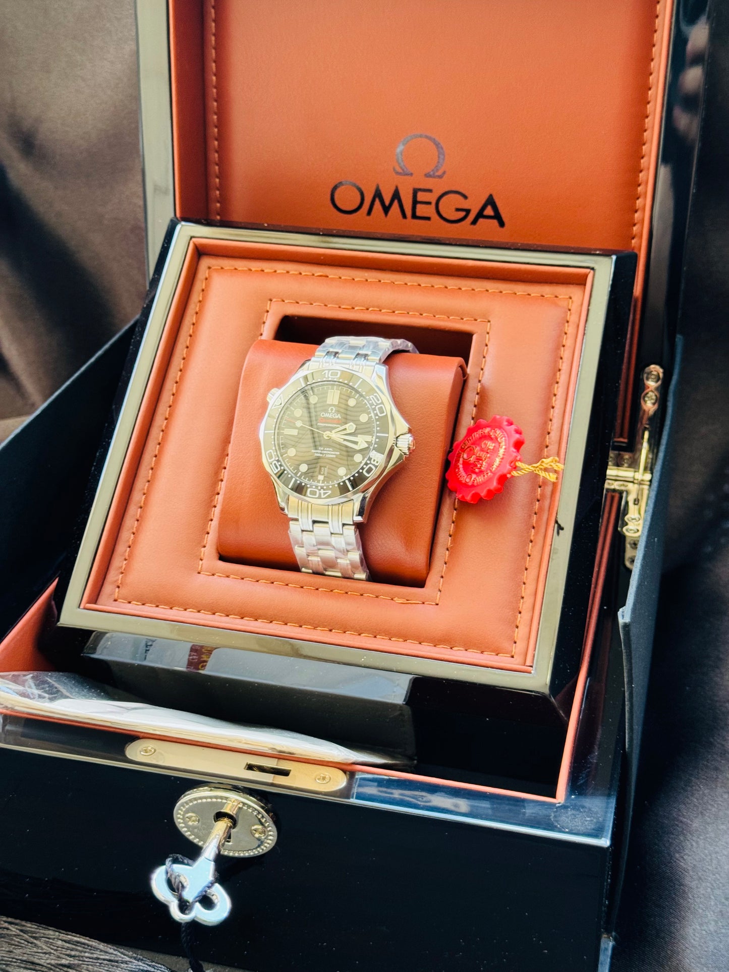 HERMOSO RELOJ AUTOMÁTICO OMEGA SEAMASTER ELEGANTE Y CASUAL!!!