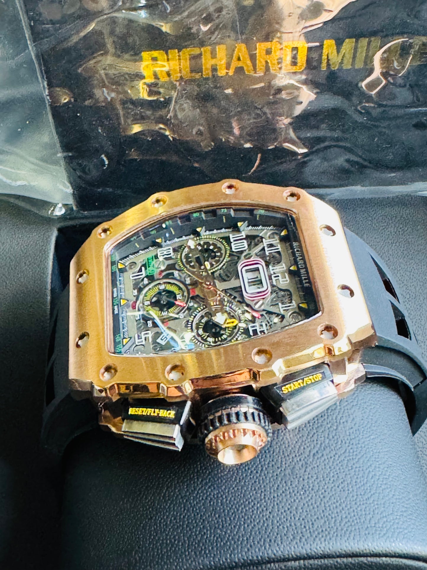 IMPRESIONANTE RELOJ RICHARD MILLE!!! AUTOMÁTICO MECÁNICO-68 JOYAS💎-FECHADOR-LUMINOSO-MULTIFUNCIONAL-ETC! ETC ETC!!!