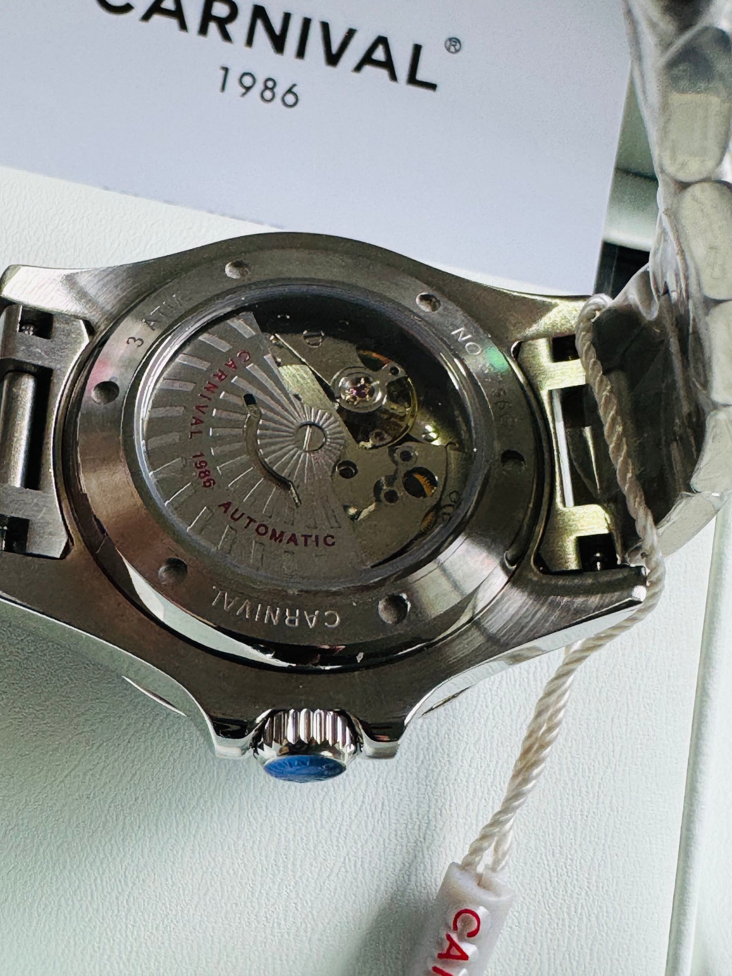 HERMOSO RELOJ AUTOMÁTICO MECÁNICO-CRONÓGRAFO-FECHADOR-DÍA SEMANA-CRISTAL ZAFIRO-34 JOYAS 💎-3 ATM -💯% ORIGINAL