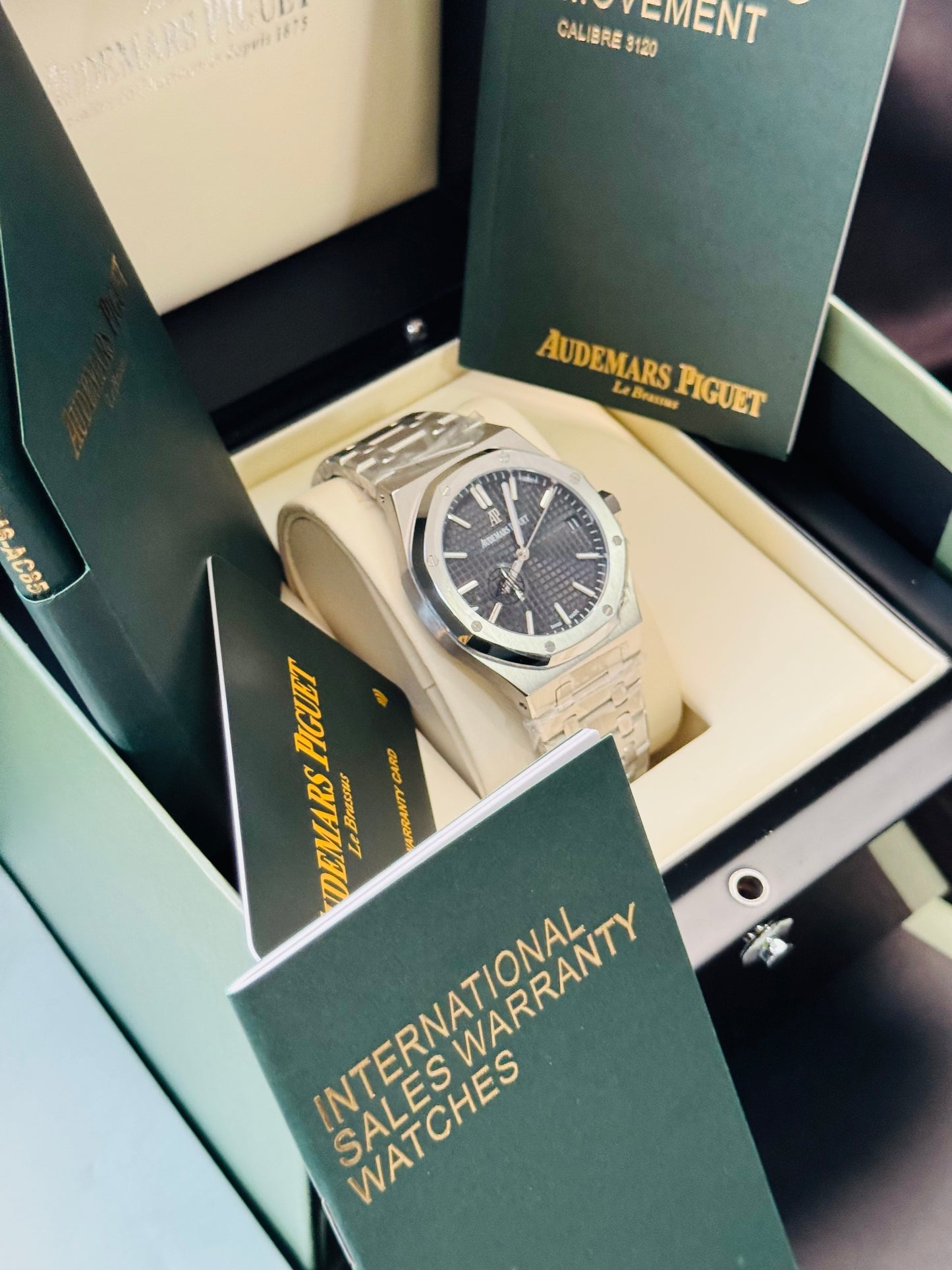 MÁXIMO LUJO IMPONENTE RELOJ AUTOMÁTICO AUDEMARS PIGUET ROYAL OAK SPECIAL EDITION!