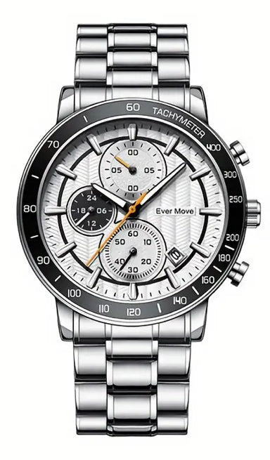 Moderno Diseño Reloj Multifuncional de Cuarzo con Máquina Japonesa Alta Calidad 💯% Original