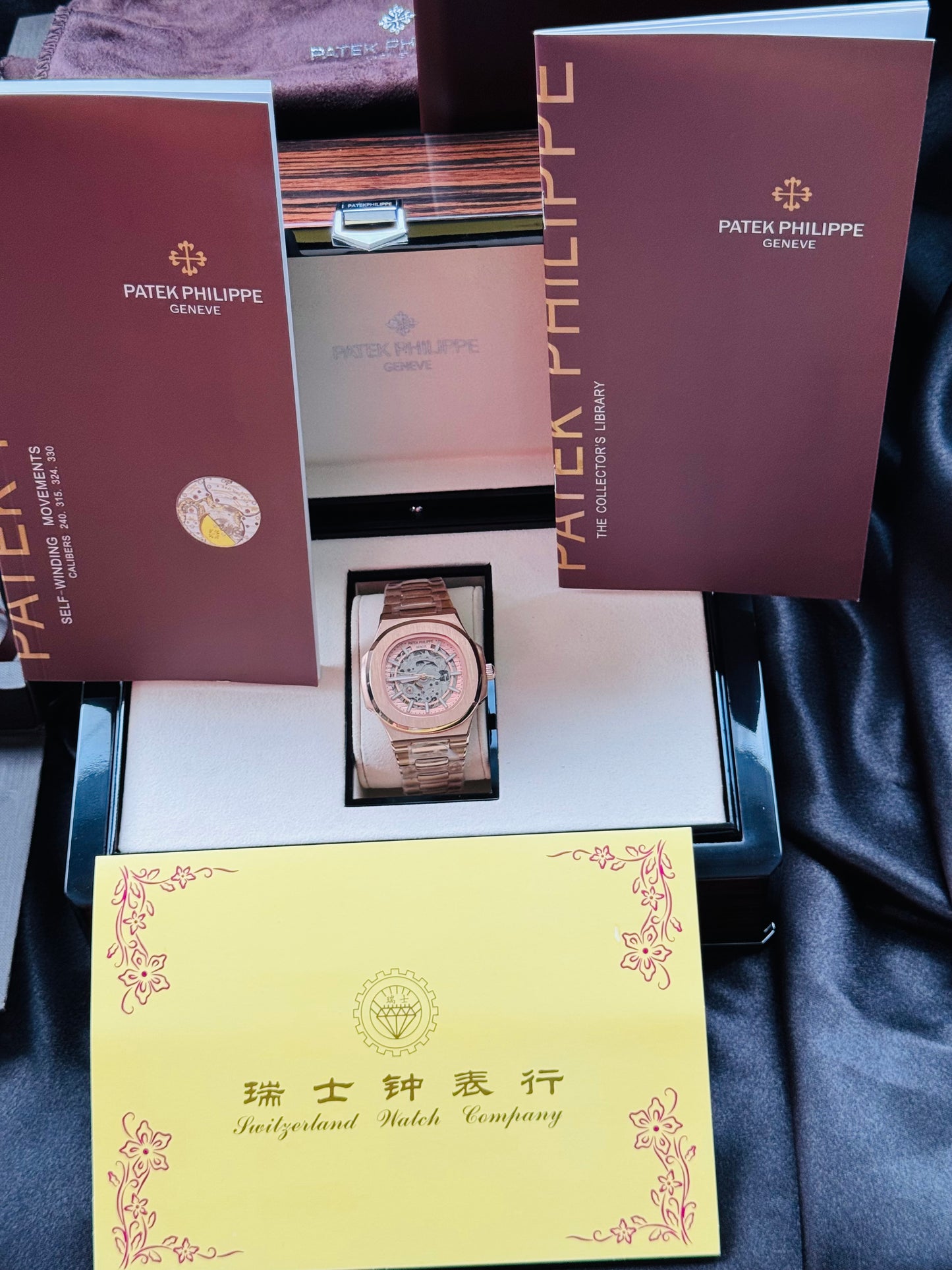 MÁXIMO LUJO RELOJ AUTOMÁTICO MECÁNICO SKELETON PPHILIPPE