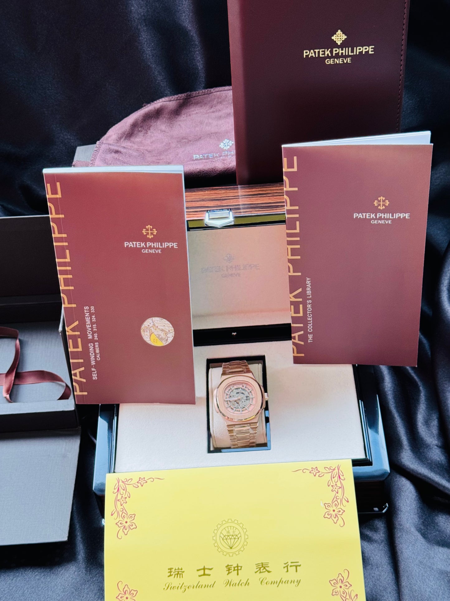 MÁXIMO LUJO RELOJ AUTOMÁTICO MECÁNICO SKELETON PPHILIPPE