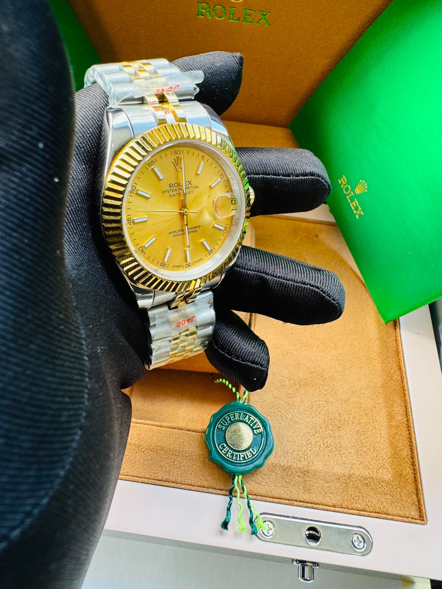 ELEGANTE RELOJ AUTOMÁTICO DATE JUST-OYSTER PERPETUAL ATEMPORAL