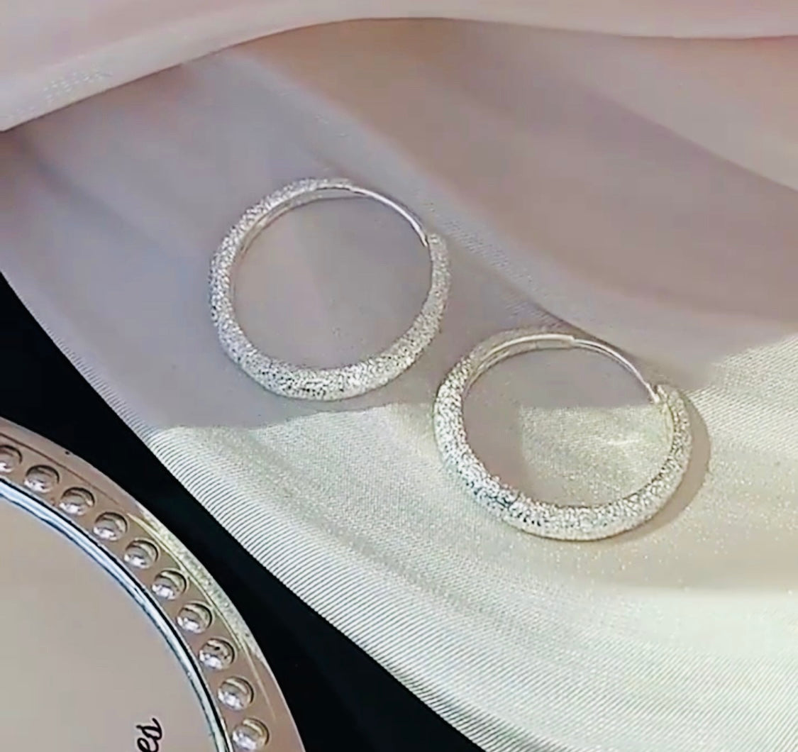Pendientes de plata esterlina 925- estilo de lujo sencillo, chapados en plata, brillo de cielo estrellado, acabado mate, perfectos para el Día de San Valentín y el Día de las Madres, regalo de joyería para fiestas y festivales en cualquier temporad