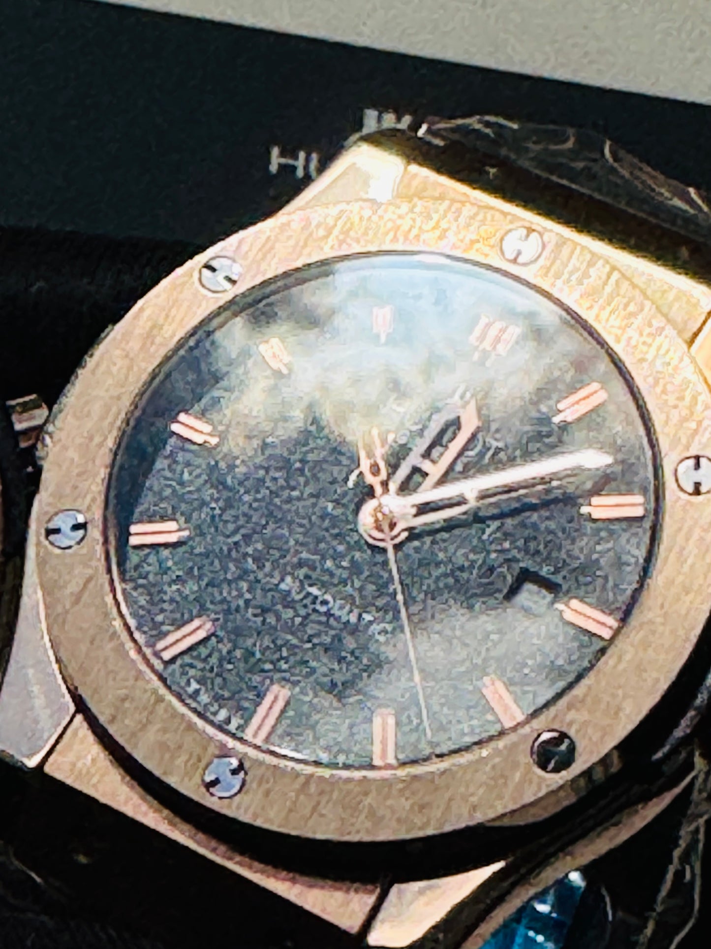 MÁXIMO LUJO! EXCLUSIVO HUBLOT AUTOMÁTICO CARATULA TIPO DIAMANTE 💎 Y LIJA! ELEGANCIA TOTAL!