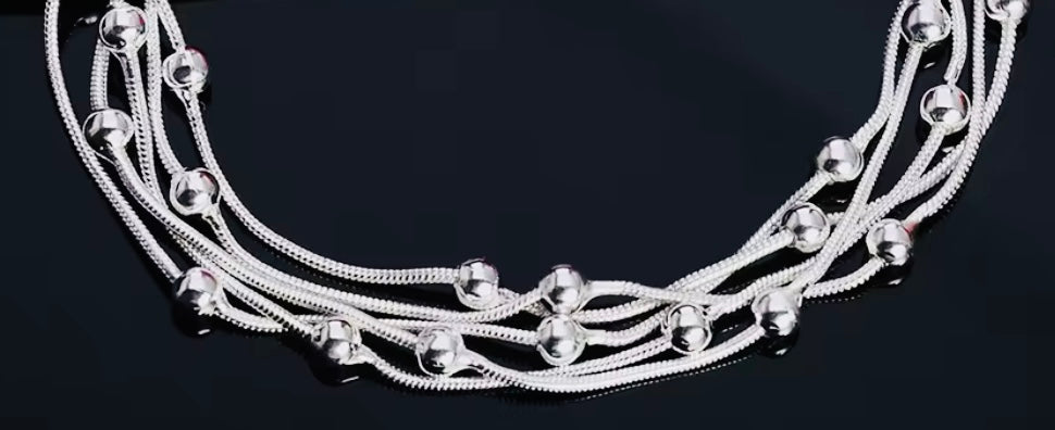 ELEGANTE PULSERA DE PLATA LEY 925 UNITALLA- UNISEX- HIPOALERGENICA! PERFECTA PARA REGALO 🎁!