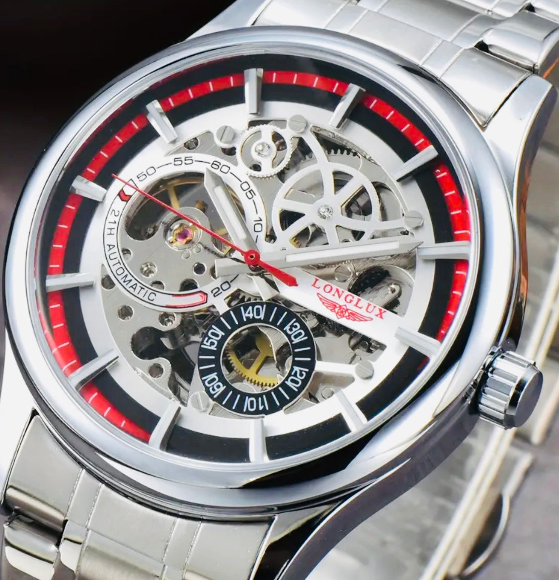 Hermoso Reloj Automático Mecánico Skeleton Excelente Calidad y Materiales