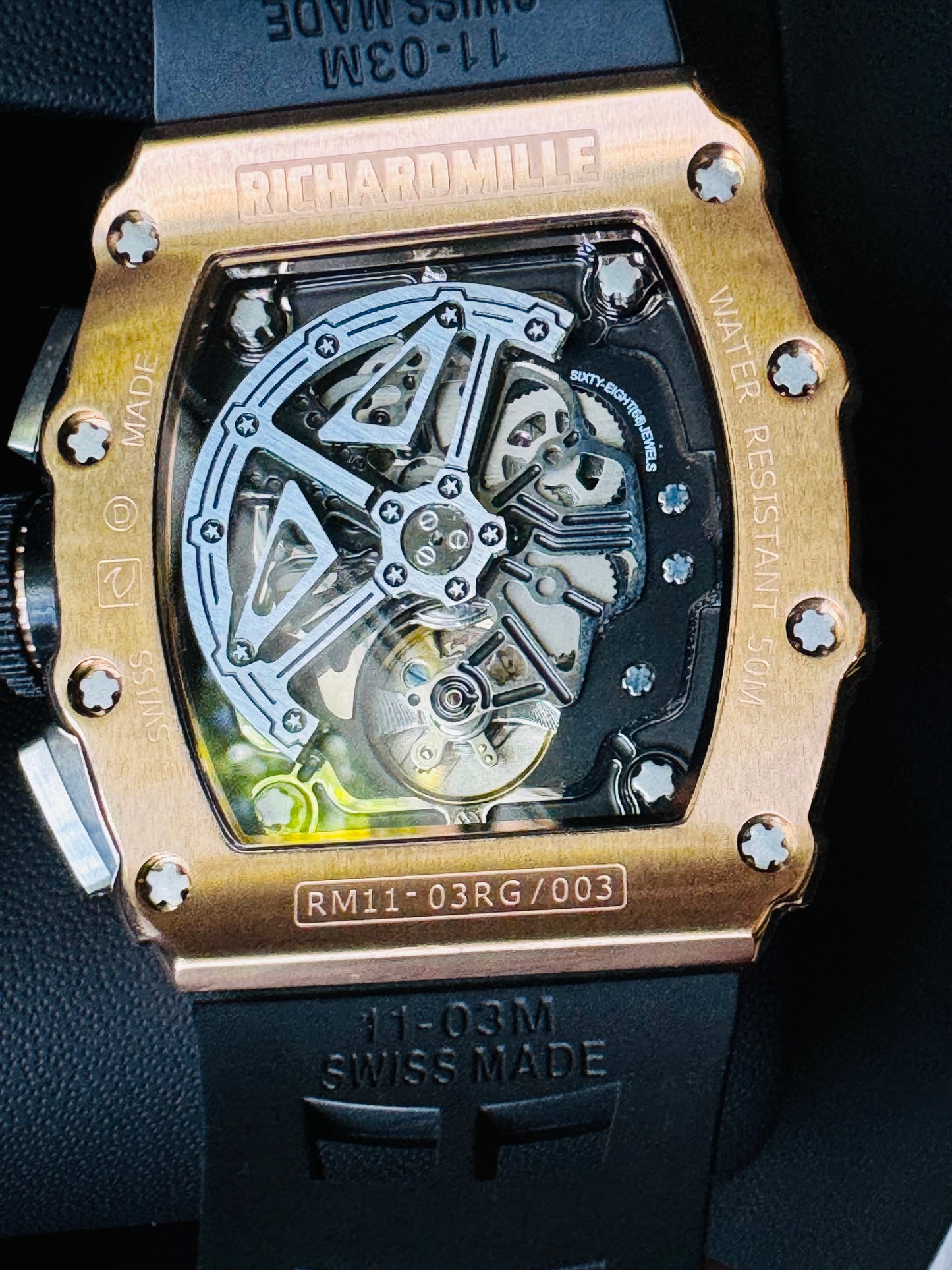 IMPRESIONANTE RELOJ RICHARD MILLE!!! AUTOMÁTICO MECÁNICO-68 JOYAS💎-FECHADOR-LUMINOSO-MULTIFUNCIONAL-ETC! ETC ETC!!!