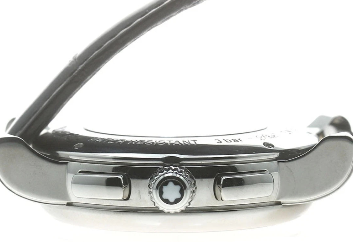 💯% ORIGINAL HERMOSO Y ELEGANTE MONTBLANC AUTOMÁTICO CRONÓGRAFO-FECHADOR-MÚLTIPLES COMPLICACIONES 43 JOYAS 💎!!!