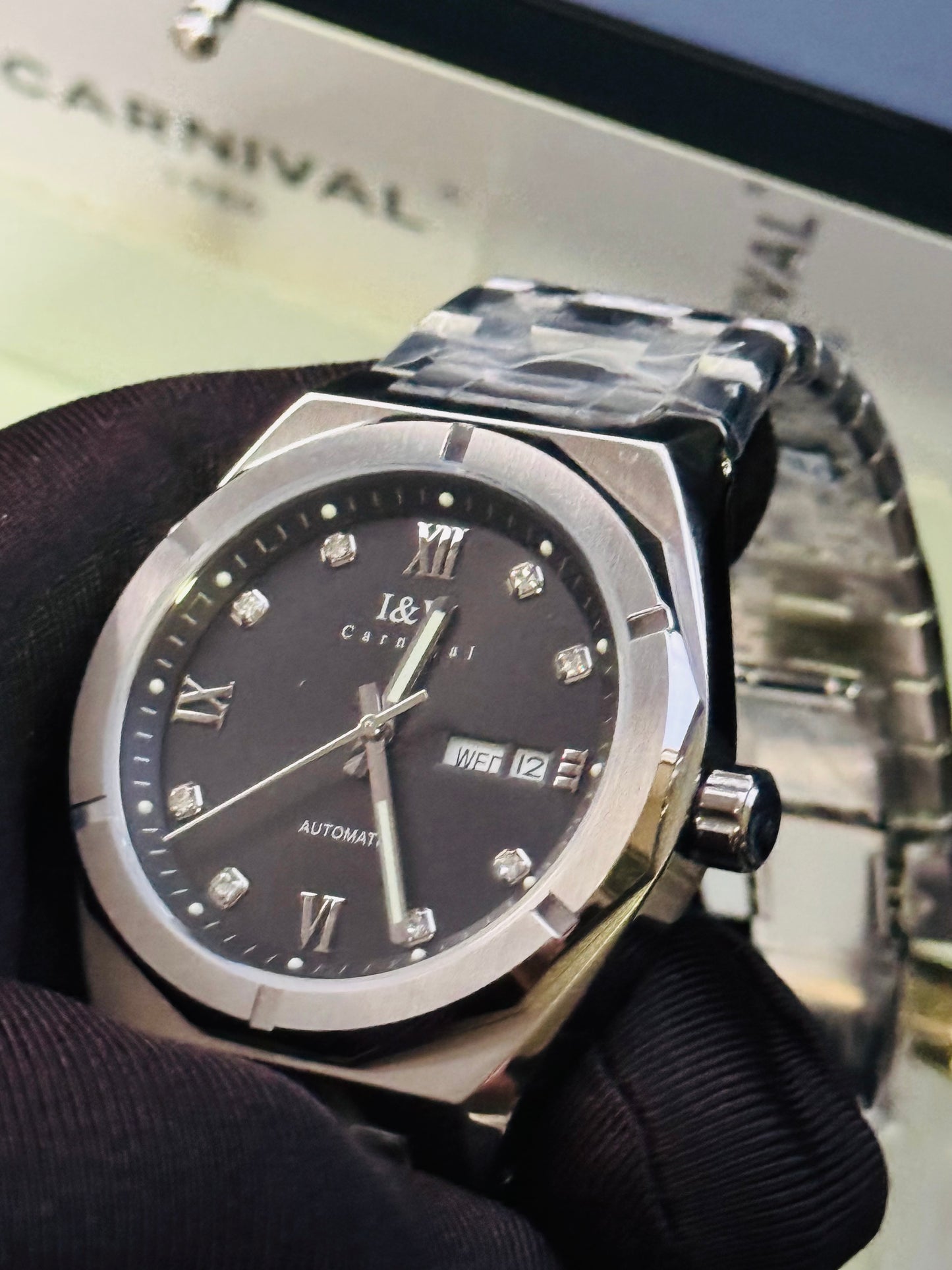 IMPRESIONANTE RELOJ AUTOMÁTICO MECÁNICO I & W CARNIVAL 💯% ORIGINAL
