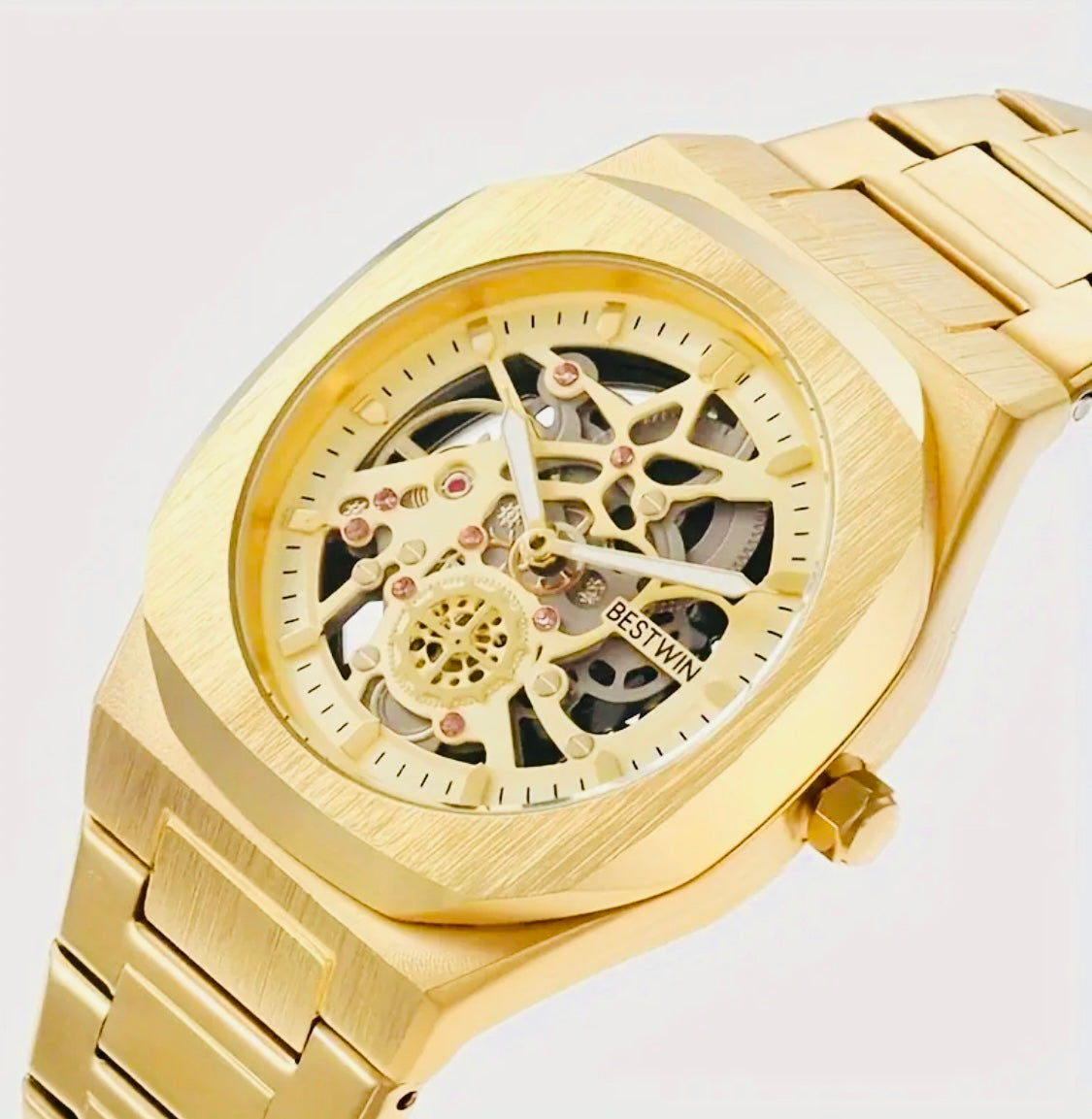 Hermoso Diseño Reloj Skeleton Movimiento de Cuarzo- 💯% Original Perfecto para Regalo 🎁